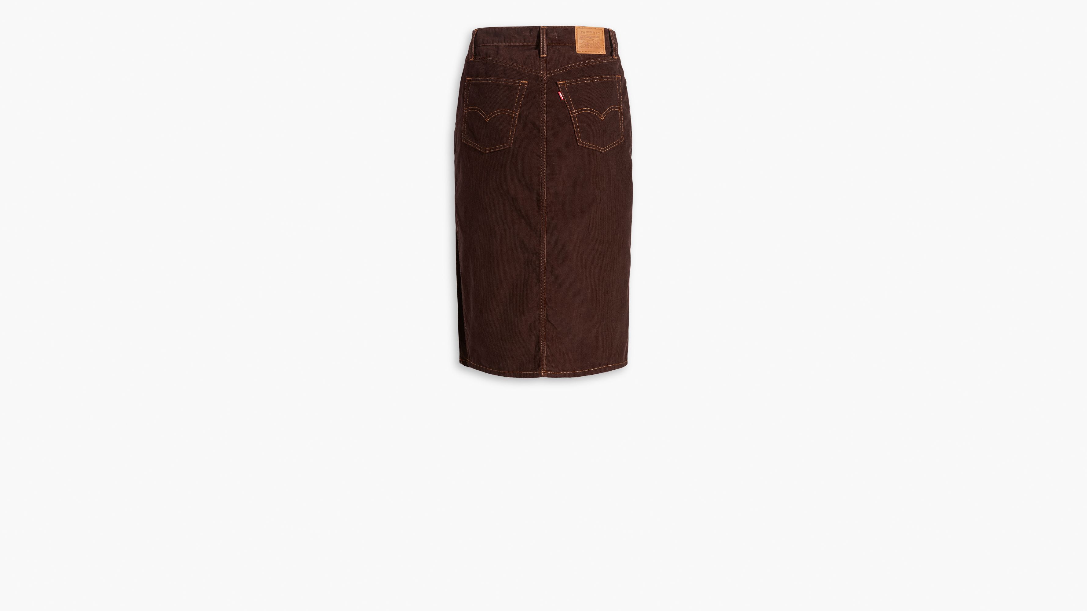 Brown corduroy skirt 9mm best sale