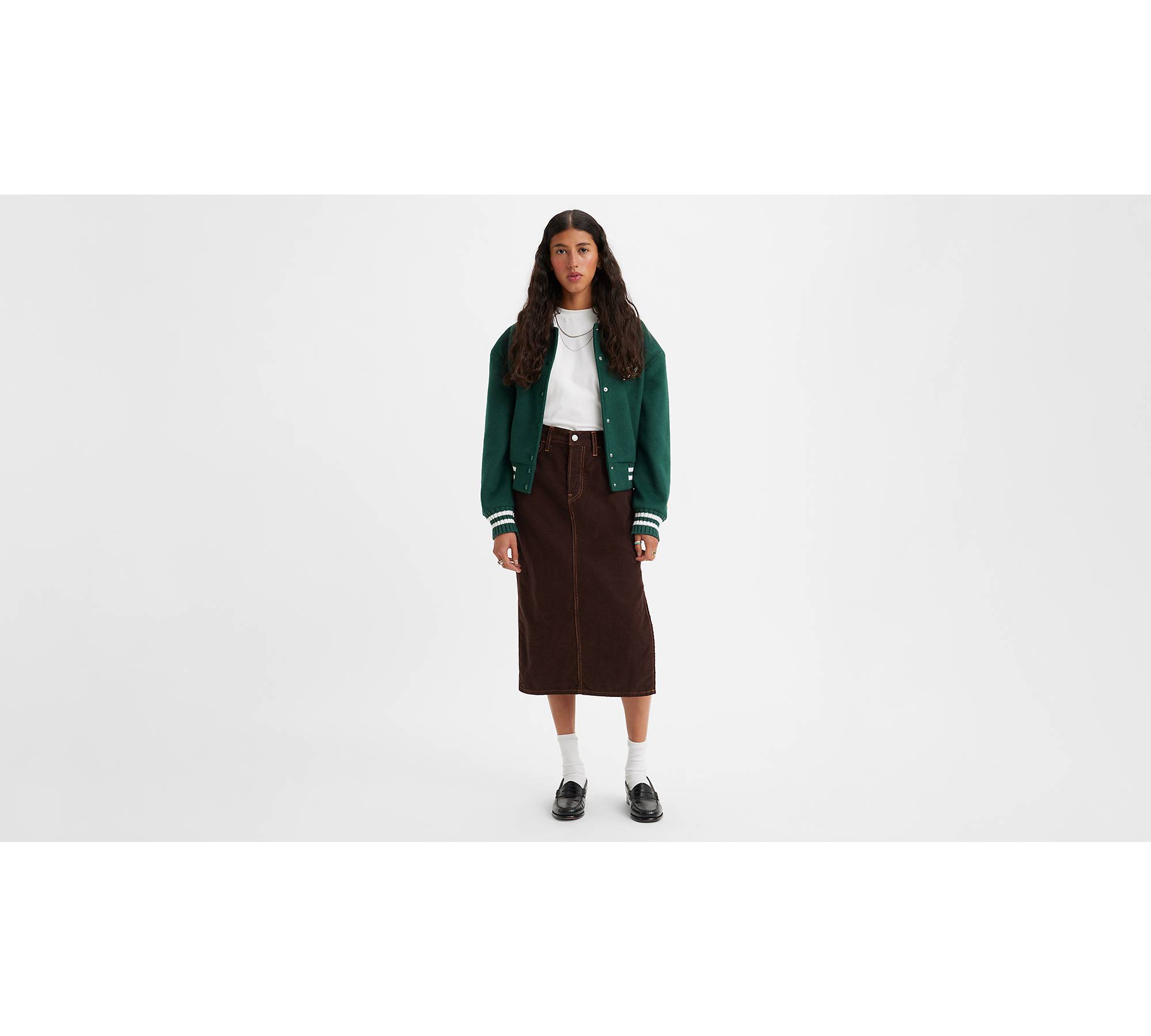 Side Slit Skirt - Brown | Levi's® GE