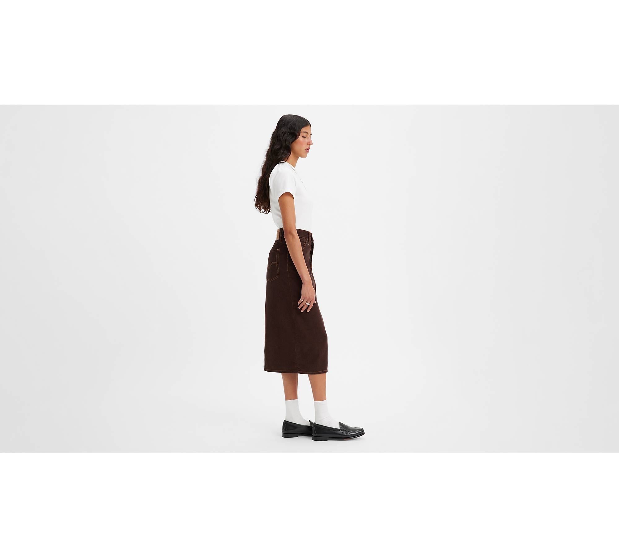 Side Slit Skirt - Brown | Levi's® IT