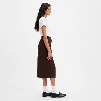 Side Slit Corduroy Skirt 2