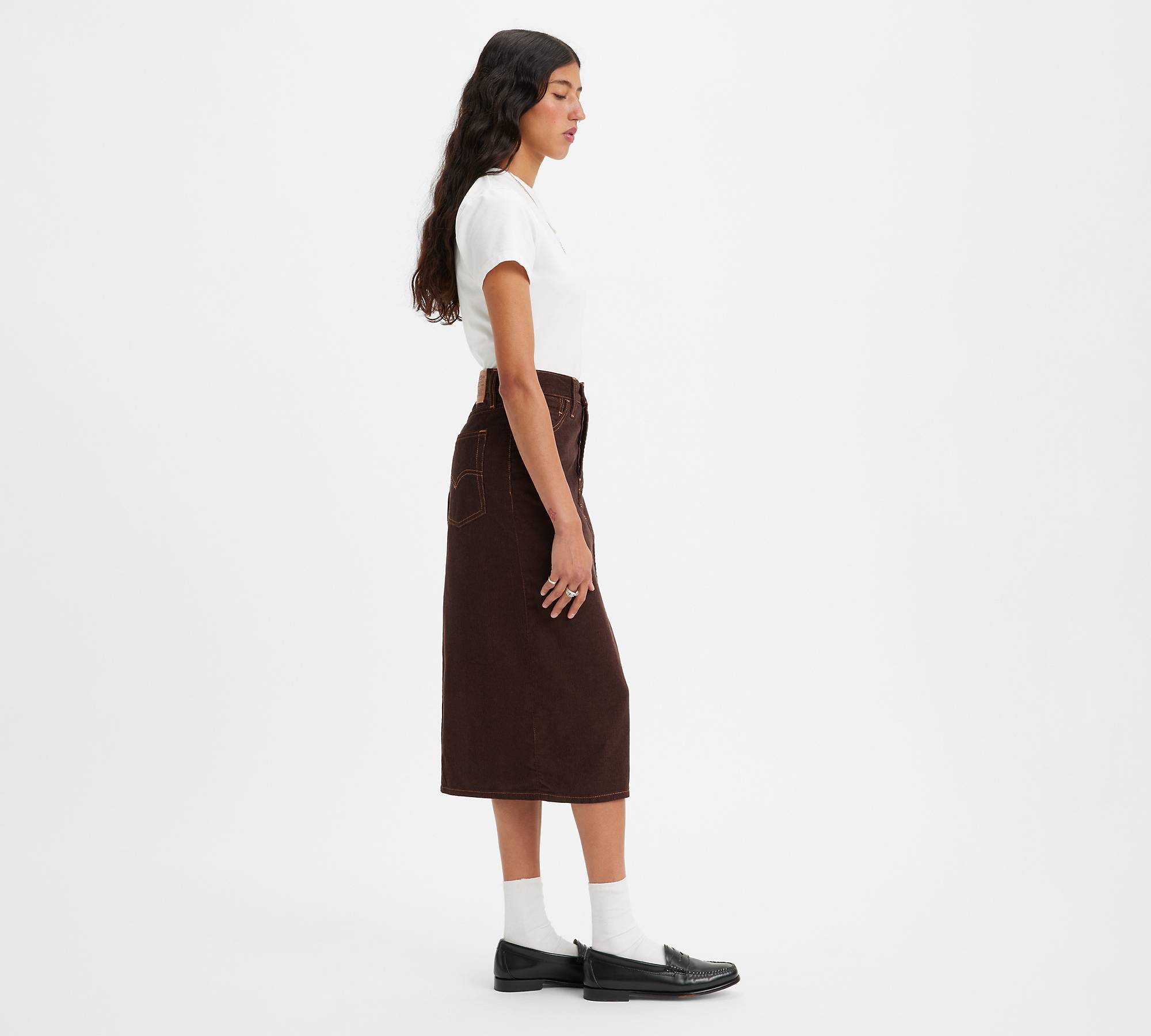 Side Slit Skirt - Brown | Levi's® IT