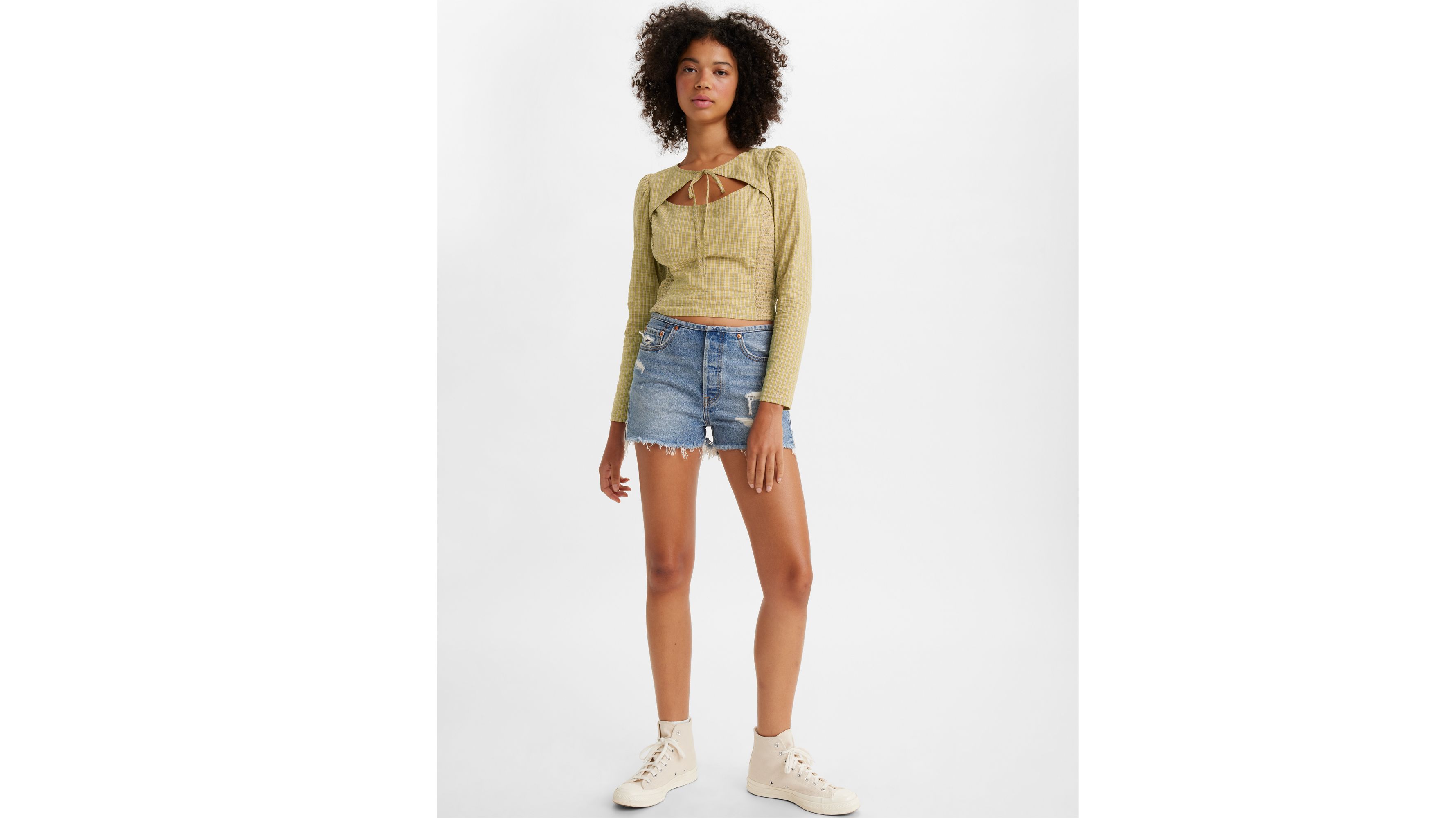 501® High Rise Women's Shorts Medium Wash Levi's® US, 40% OFF