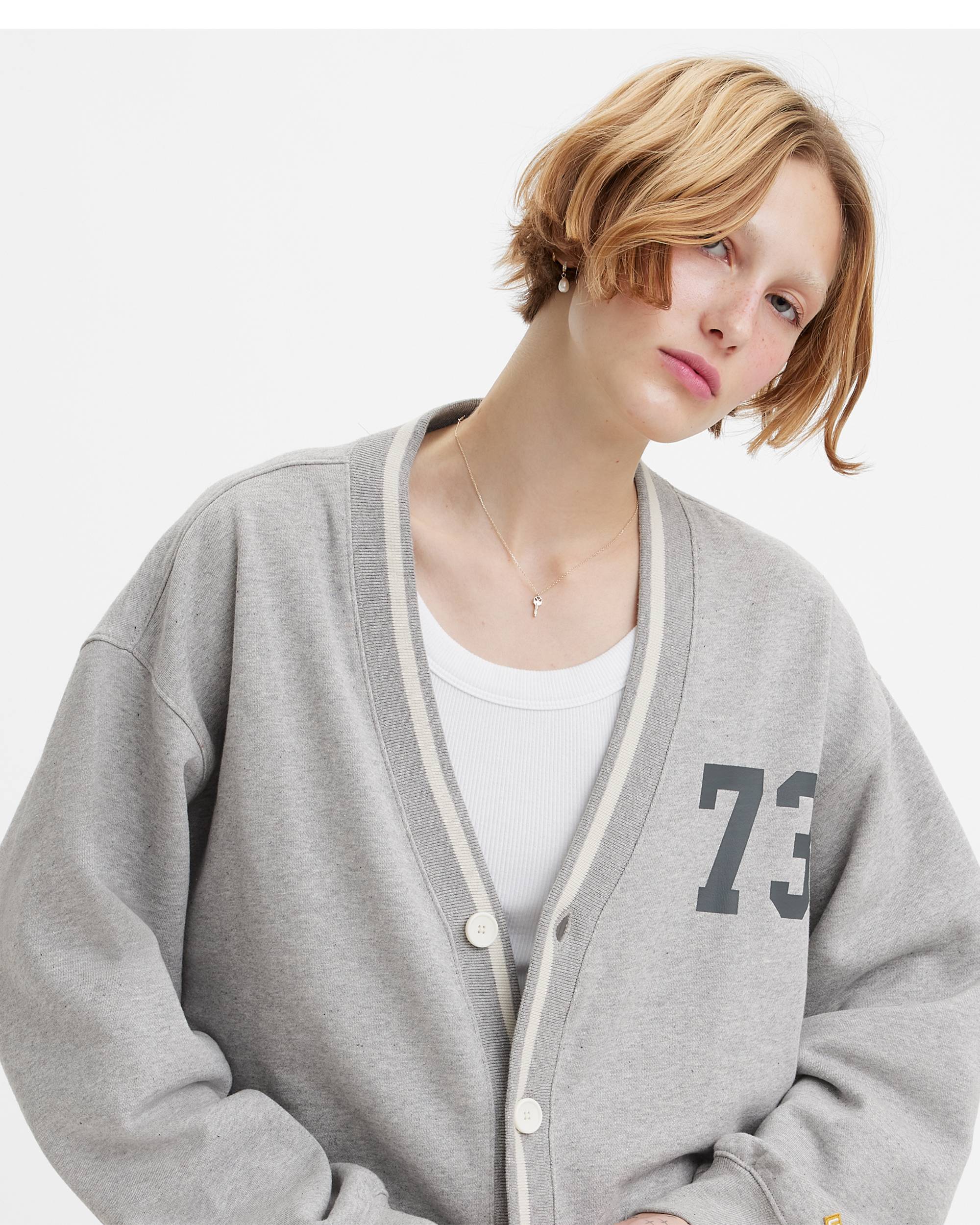 Gold Tab™ Sweatshirt Cardigan - Grey | Levi's® US Gold Tab™ Sweatshirt Cardigan - Grey | Levi's® US