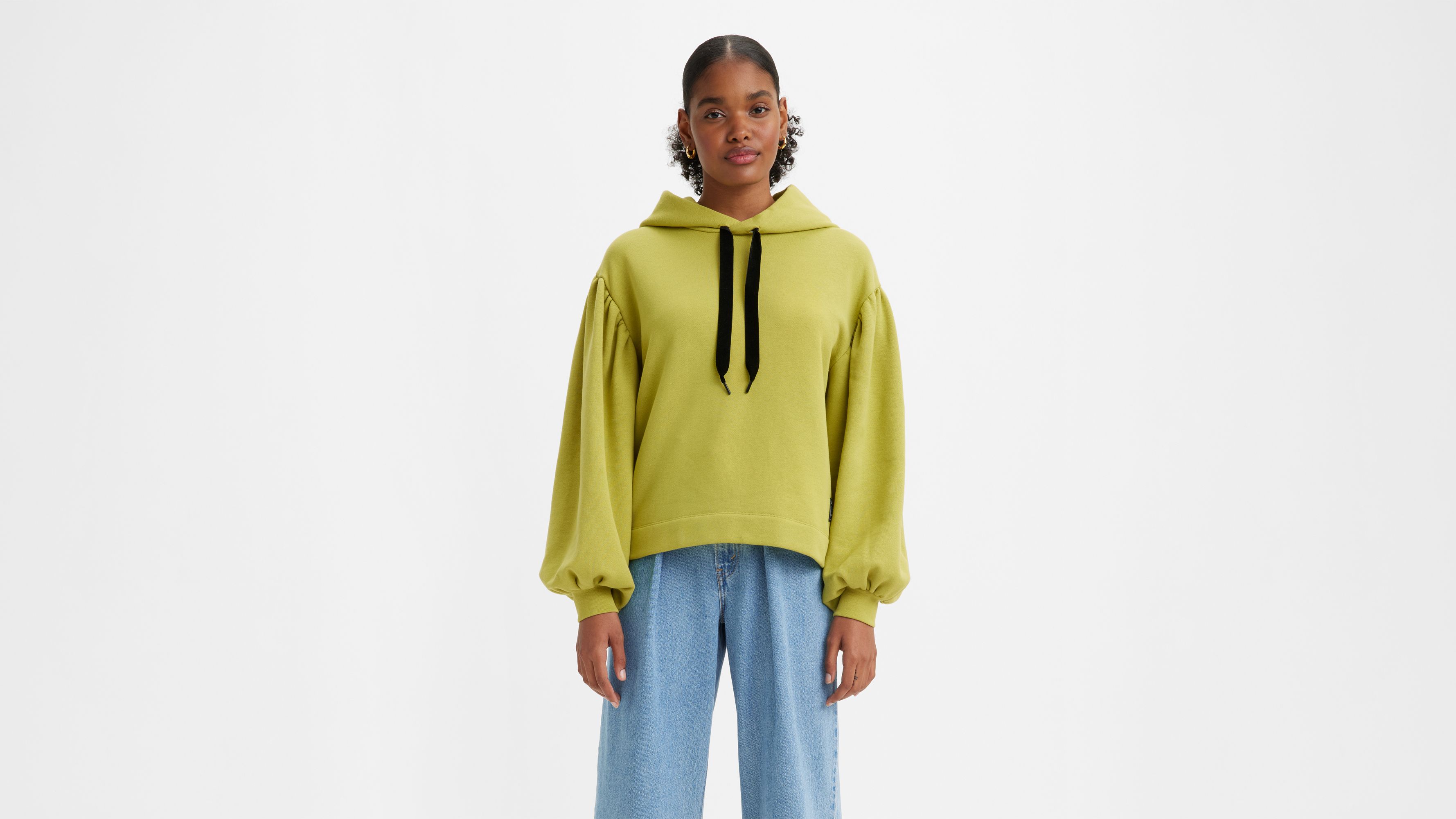 Akane Ruched Hoodie Sweatshirt - Green | Levi's® US