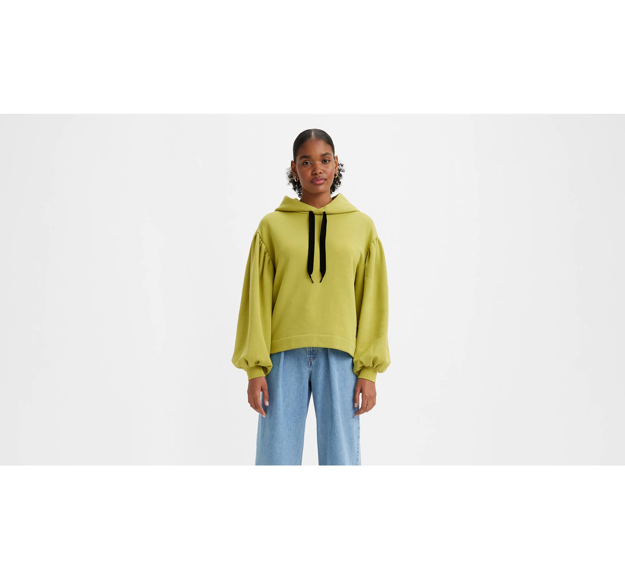 Akane Ruched Hoodie Sweatshirt - Green | Levi's® US