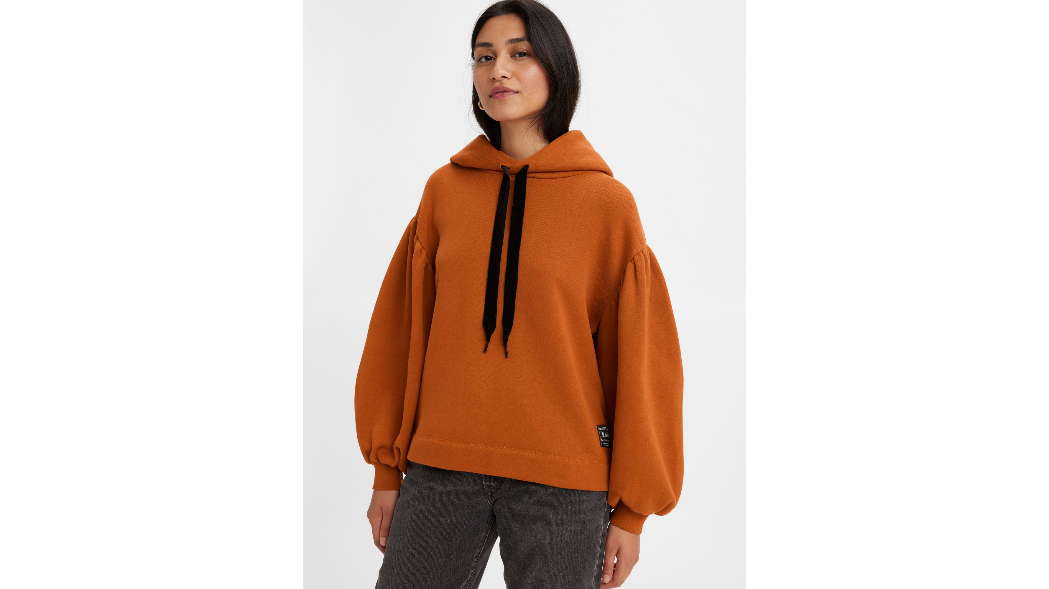 Akane Ruched Hoodie Sweatshirt