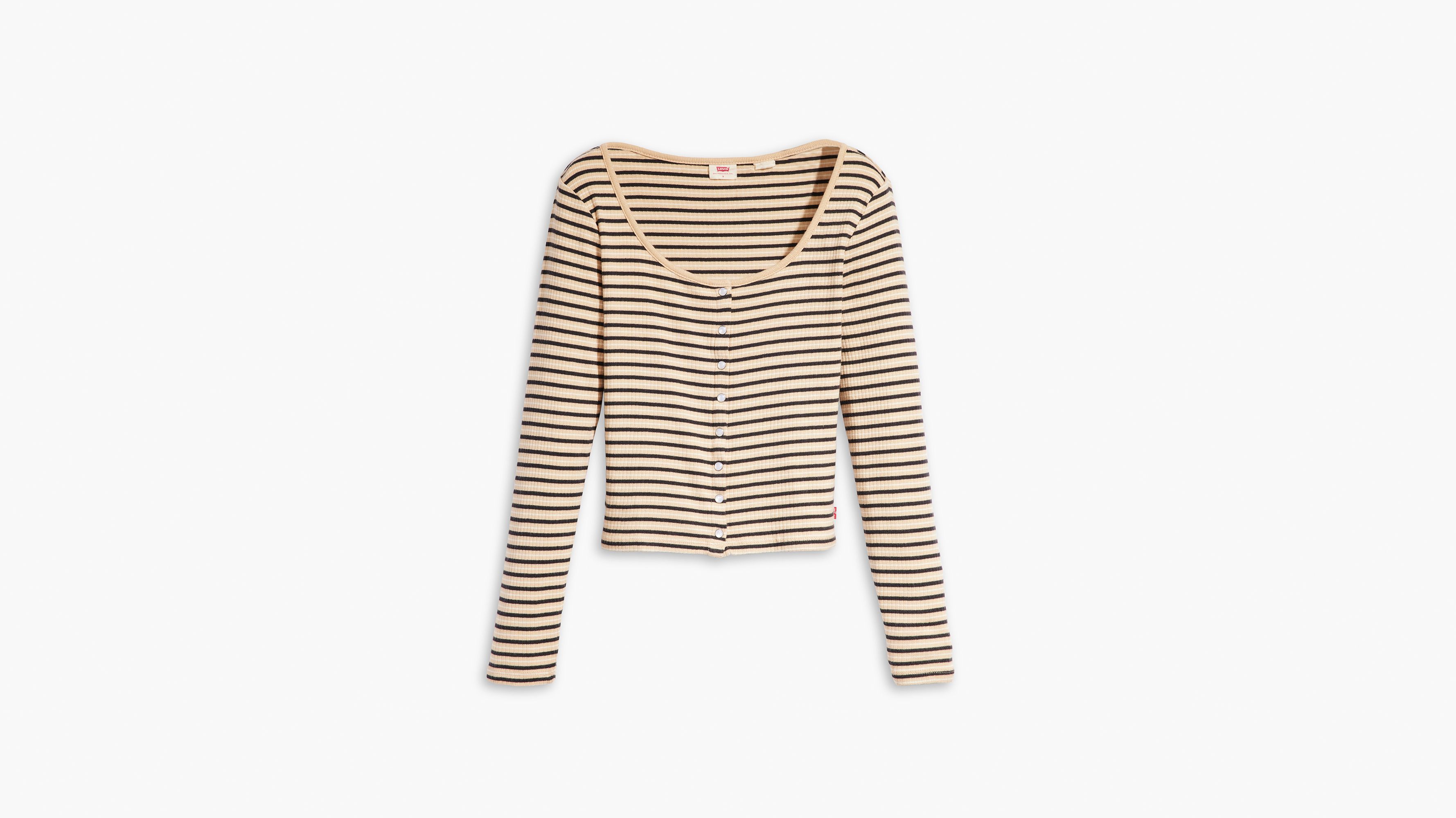 Long Sleeve Britt Snap Front Top 3