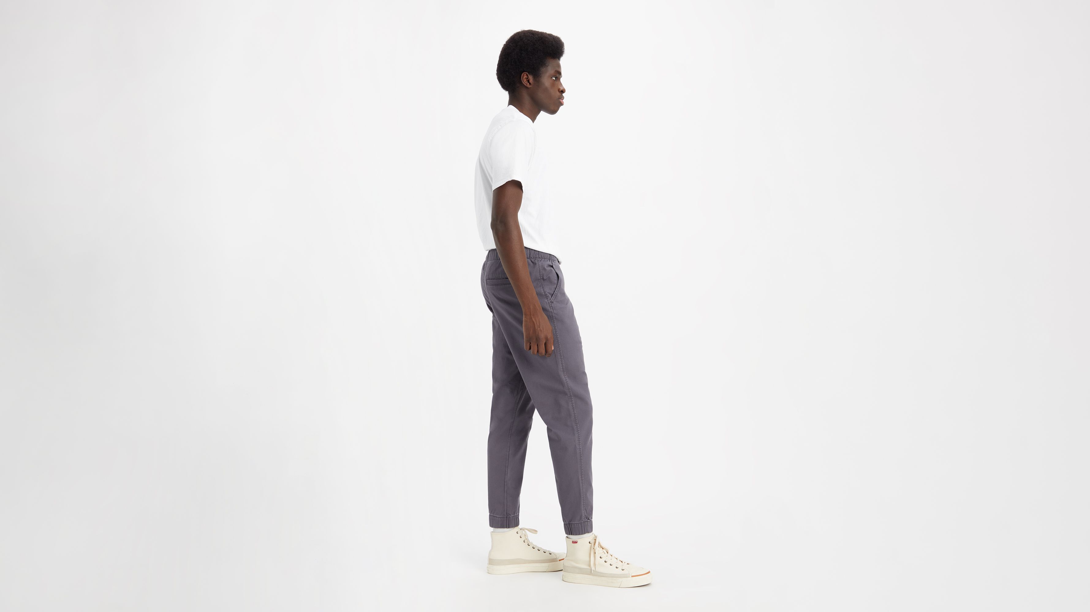 MEN'S WASHED JERSEY ANKLE PANTS