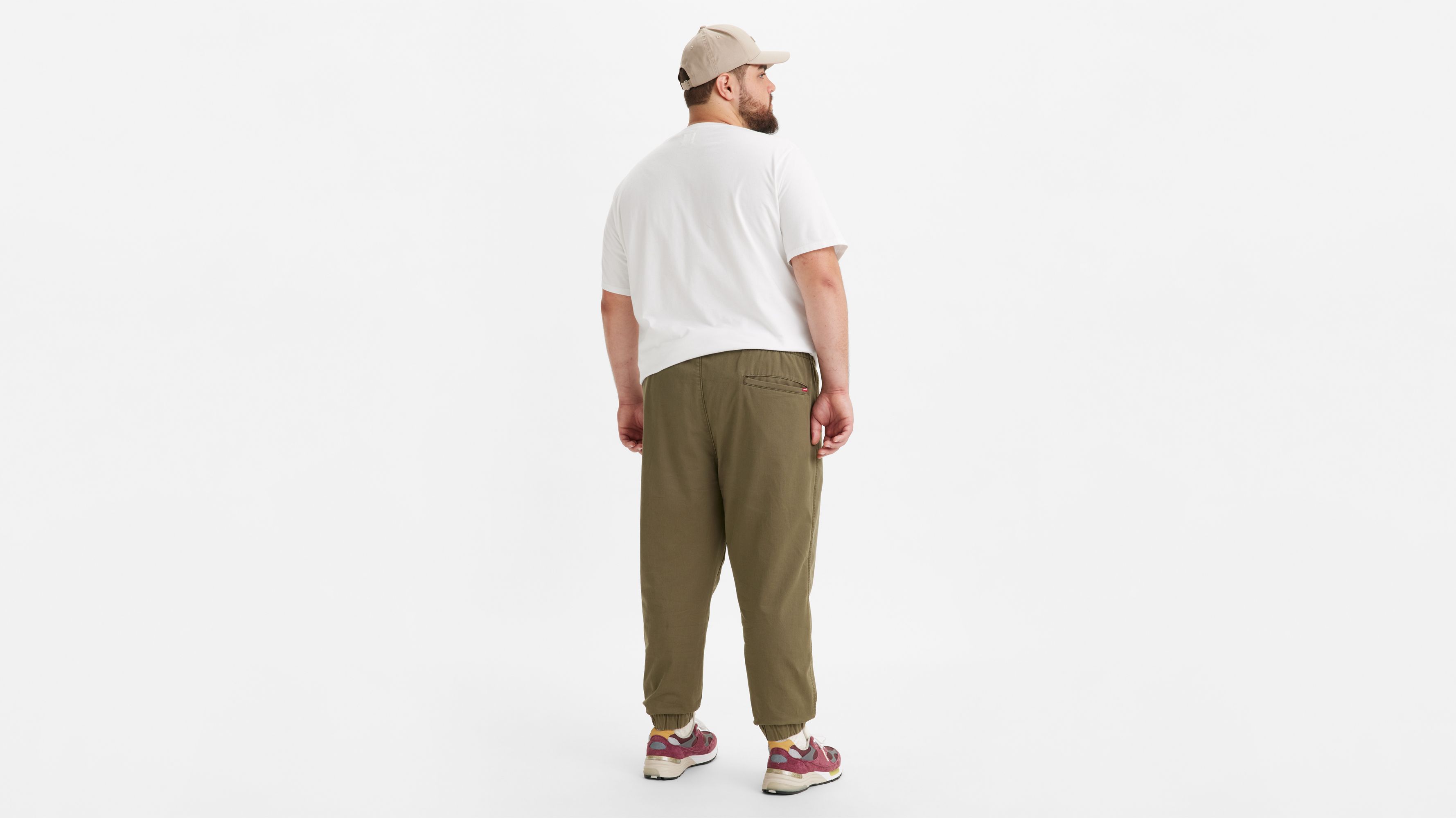 Folk Men's Drawcord Trousers in Olive Folk