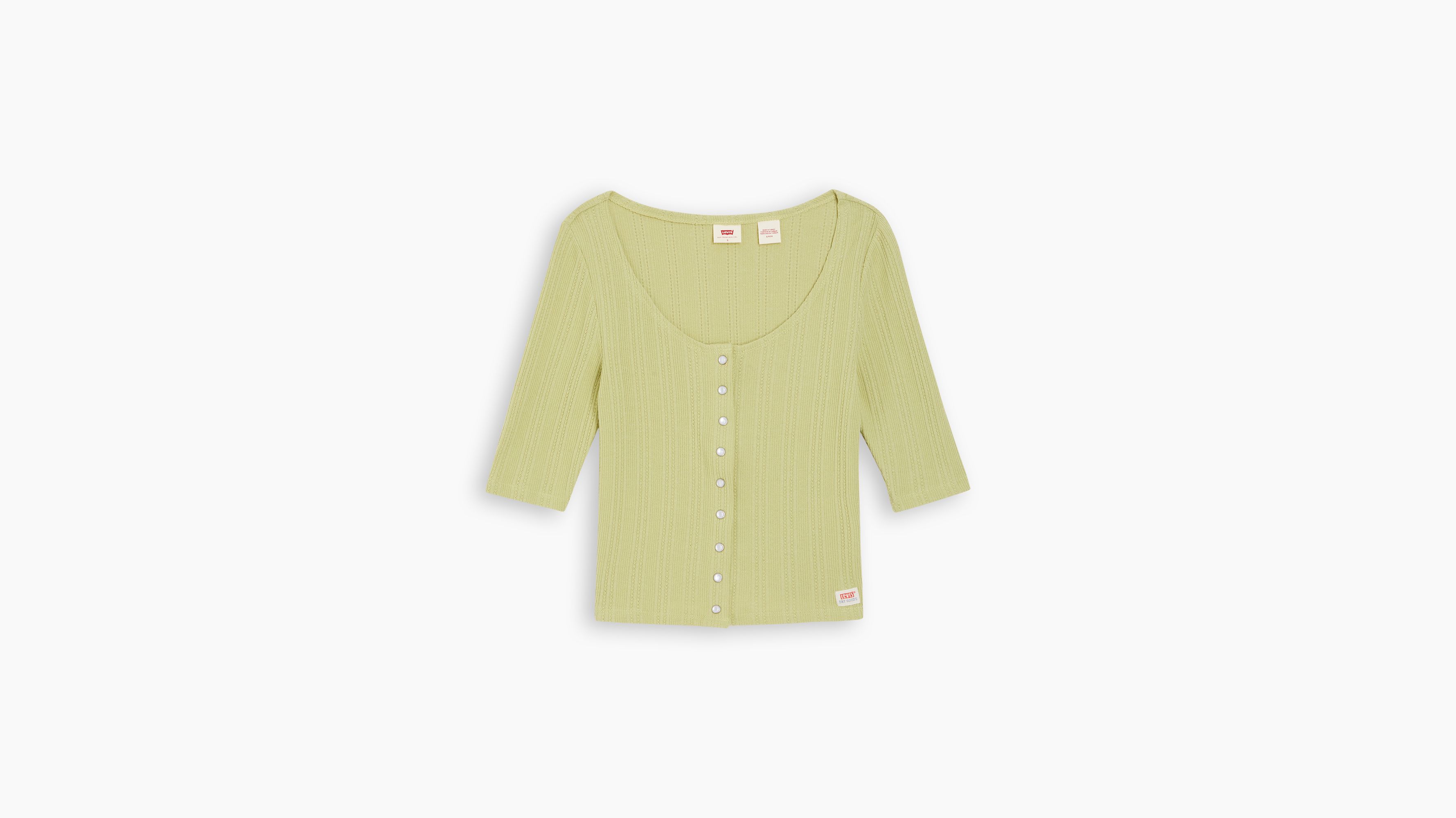 Dry Goods Pointelle Top Green Levi's® DK