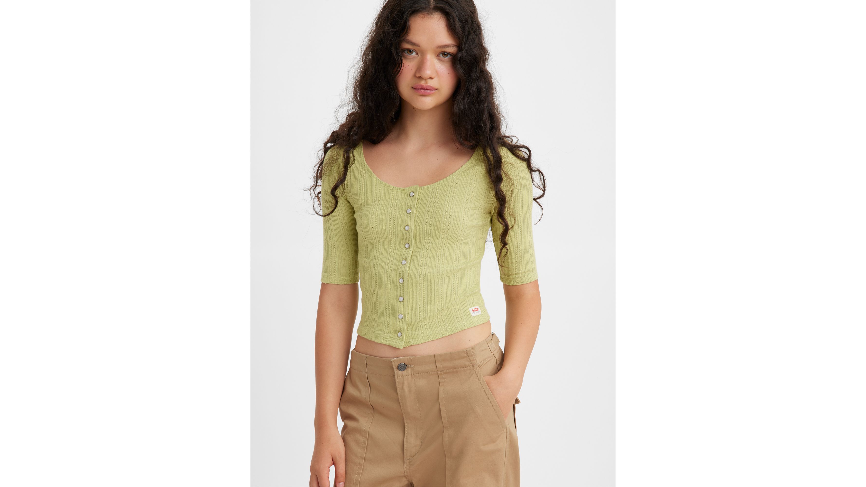 Dry Goods Pointelle Top 1