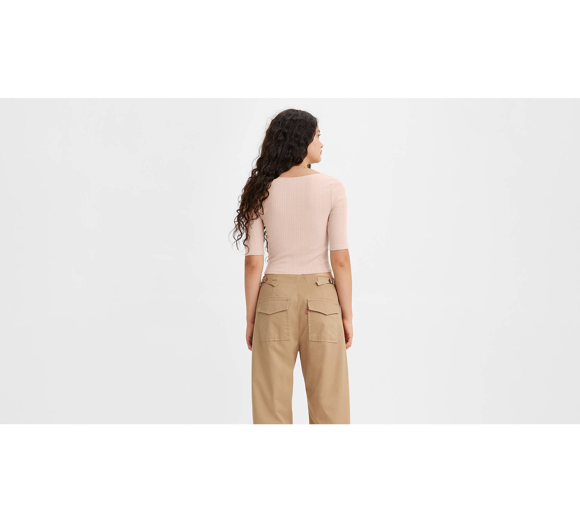 Dry Goods Pointelle Top - Pink