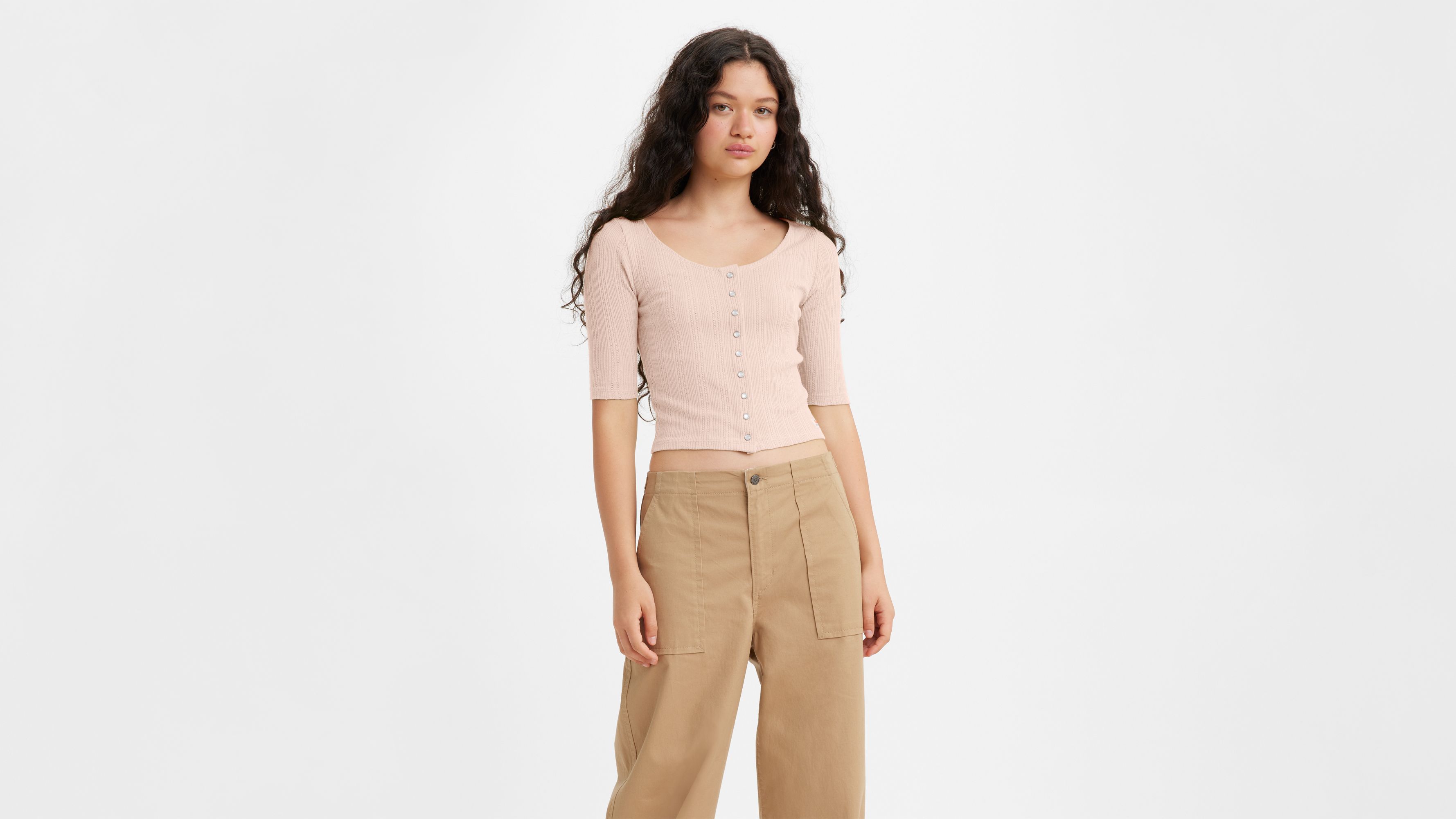 Dry Goods Pointelle US | Levi\'s® Pink Top 