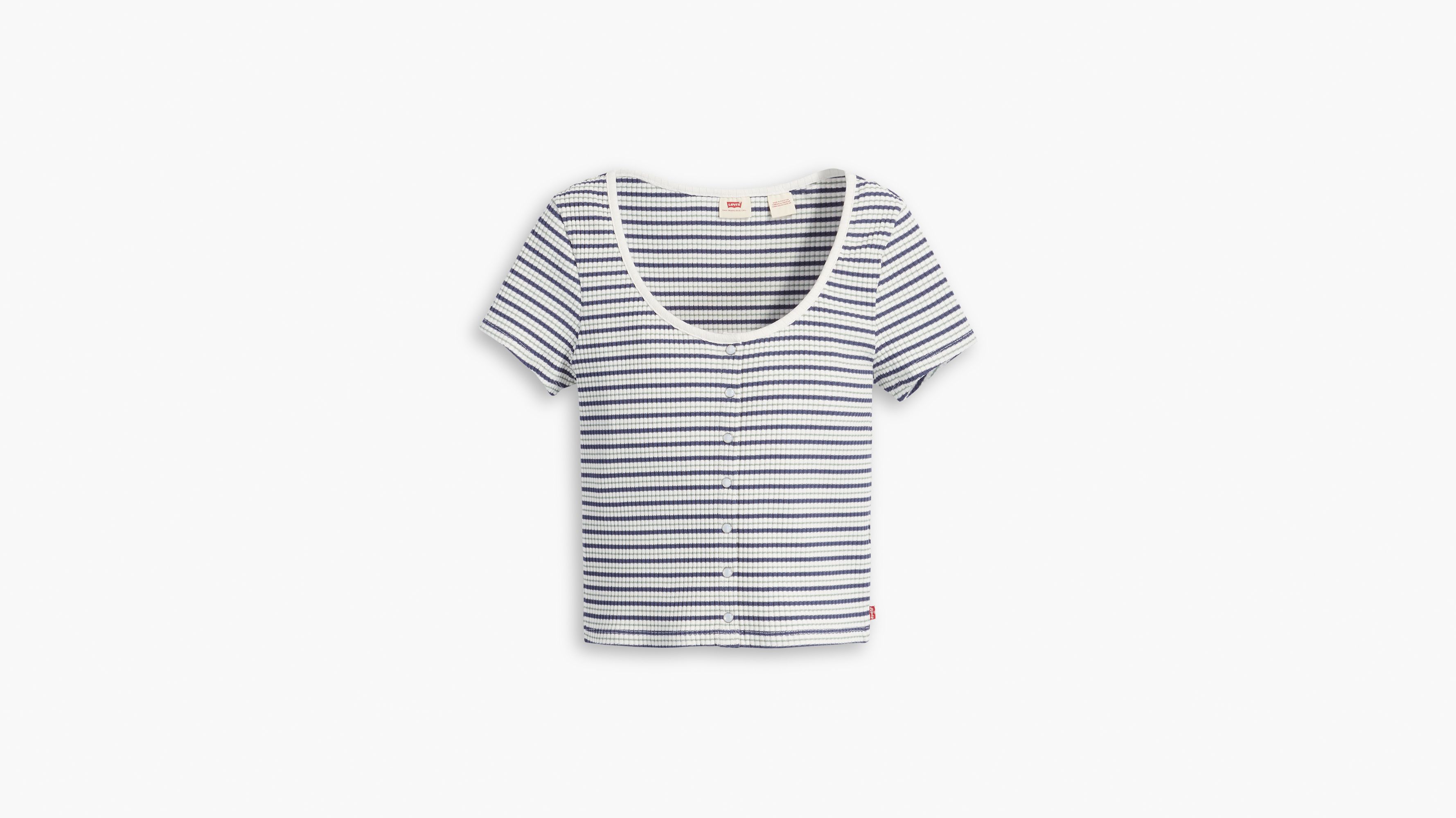 Short Sleeve Britt Snap Front Top 3