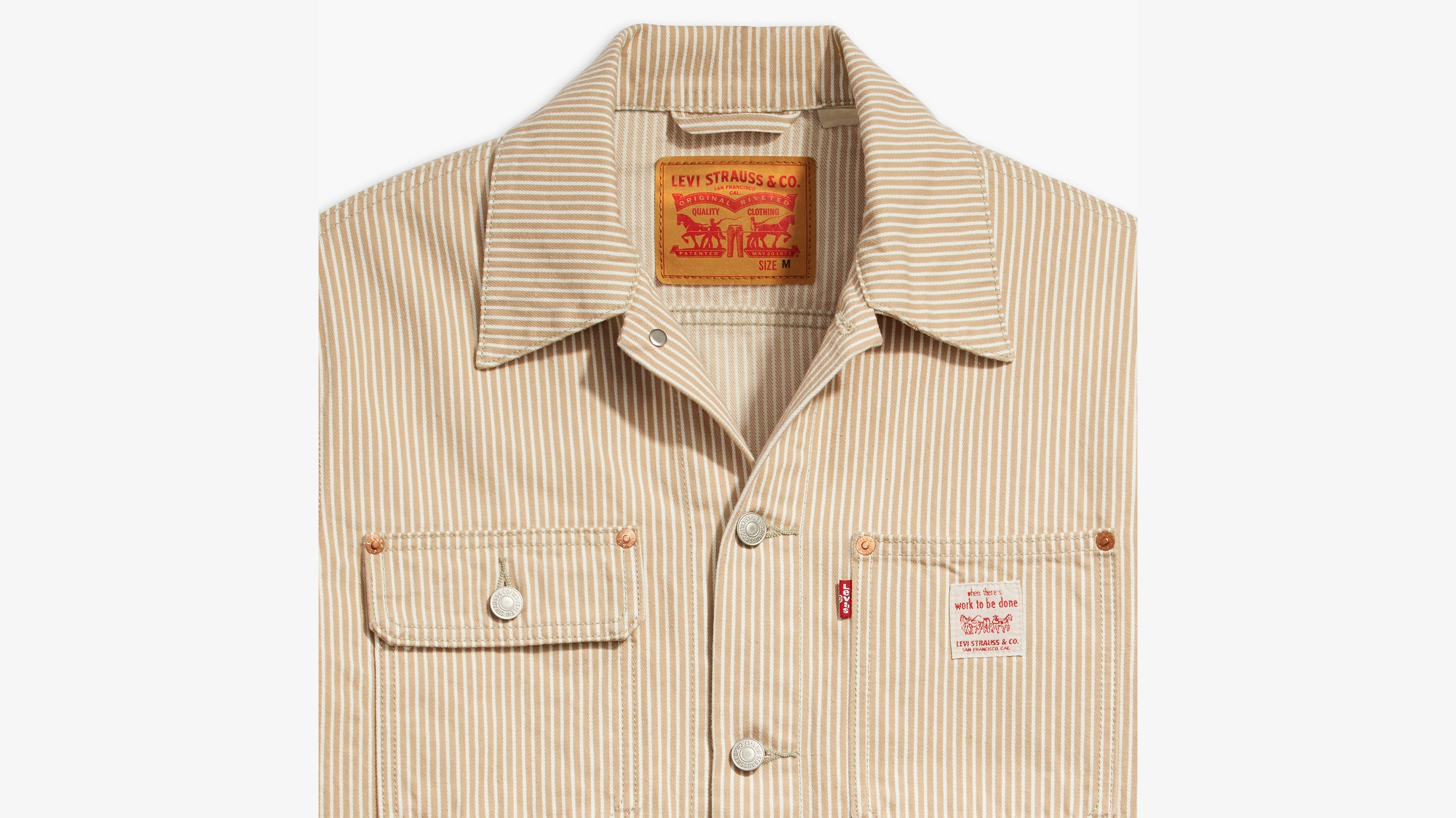 Levis trucker online beige