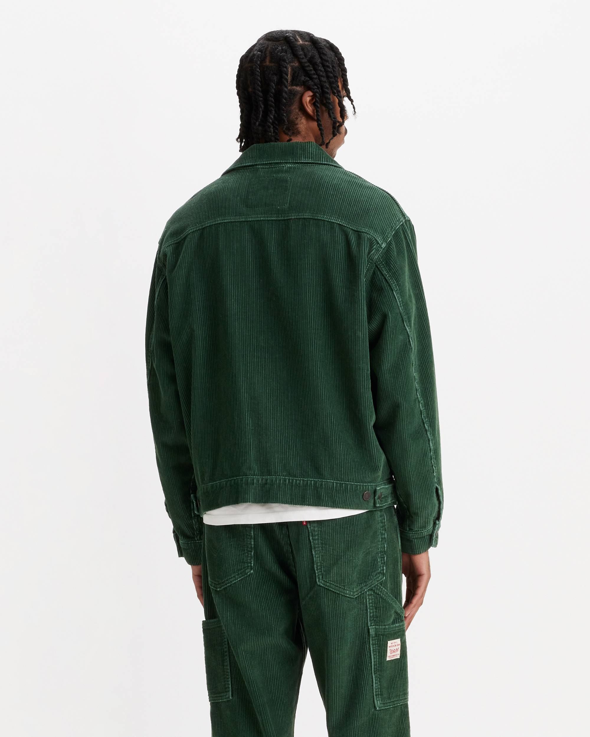 Corduroy Sunrise Trucker Jacket - Green | Levi's® DE Corduroy Sunrise Trucker Jacket - Green | Levi's® DE