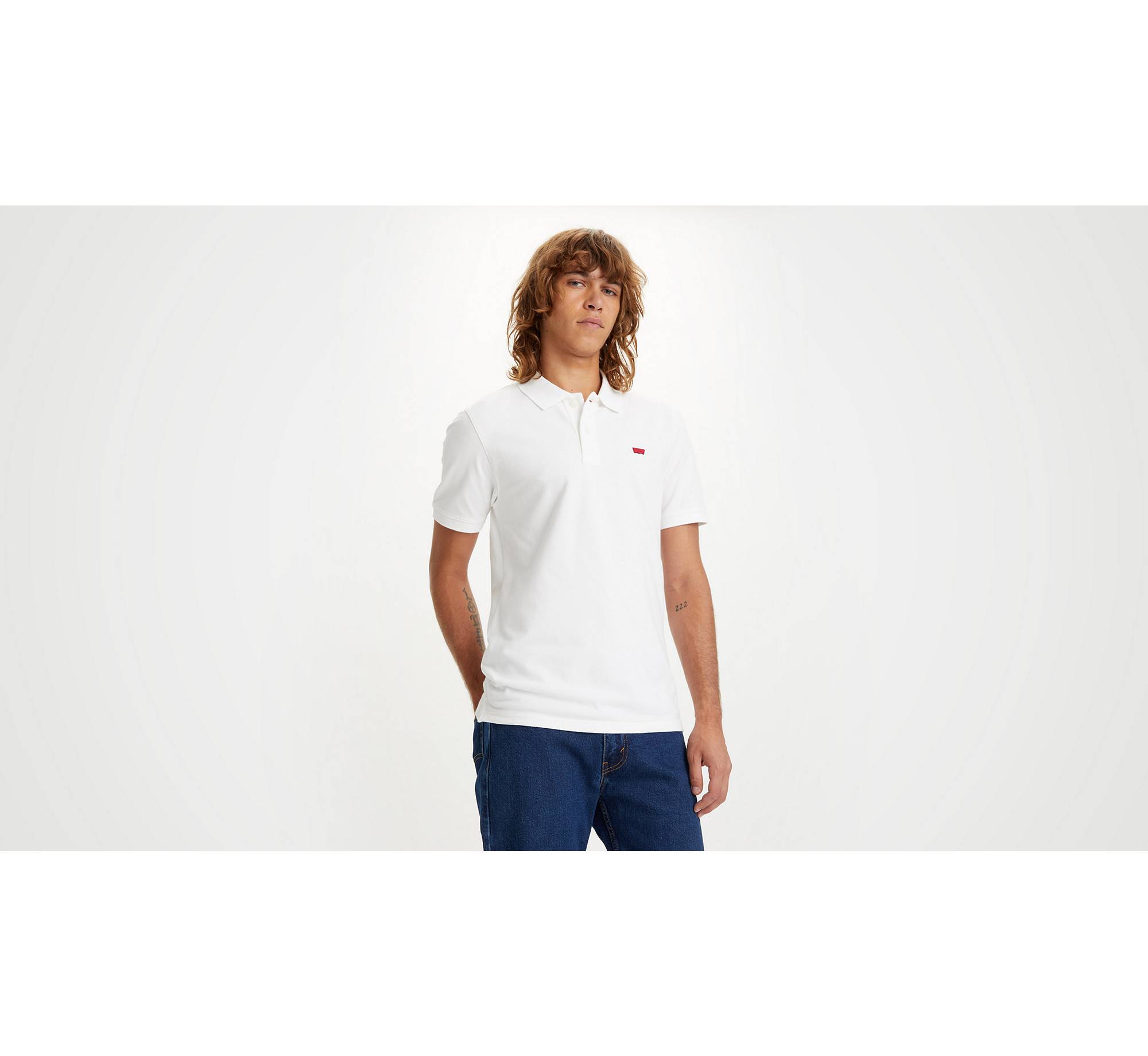 Housemark-skjorta med tenniskrage och smal passform 1