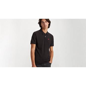 Levi's Housemark Polo T-Shirt Homme, Mineral Black, S en