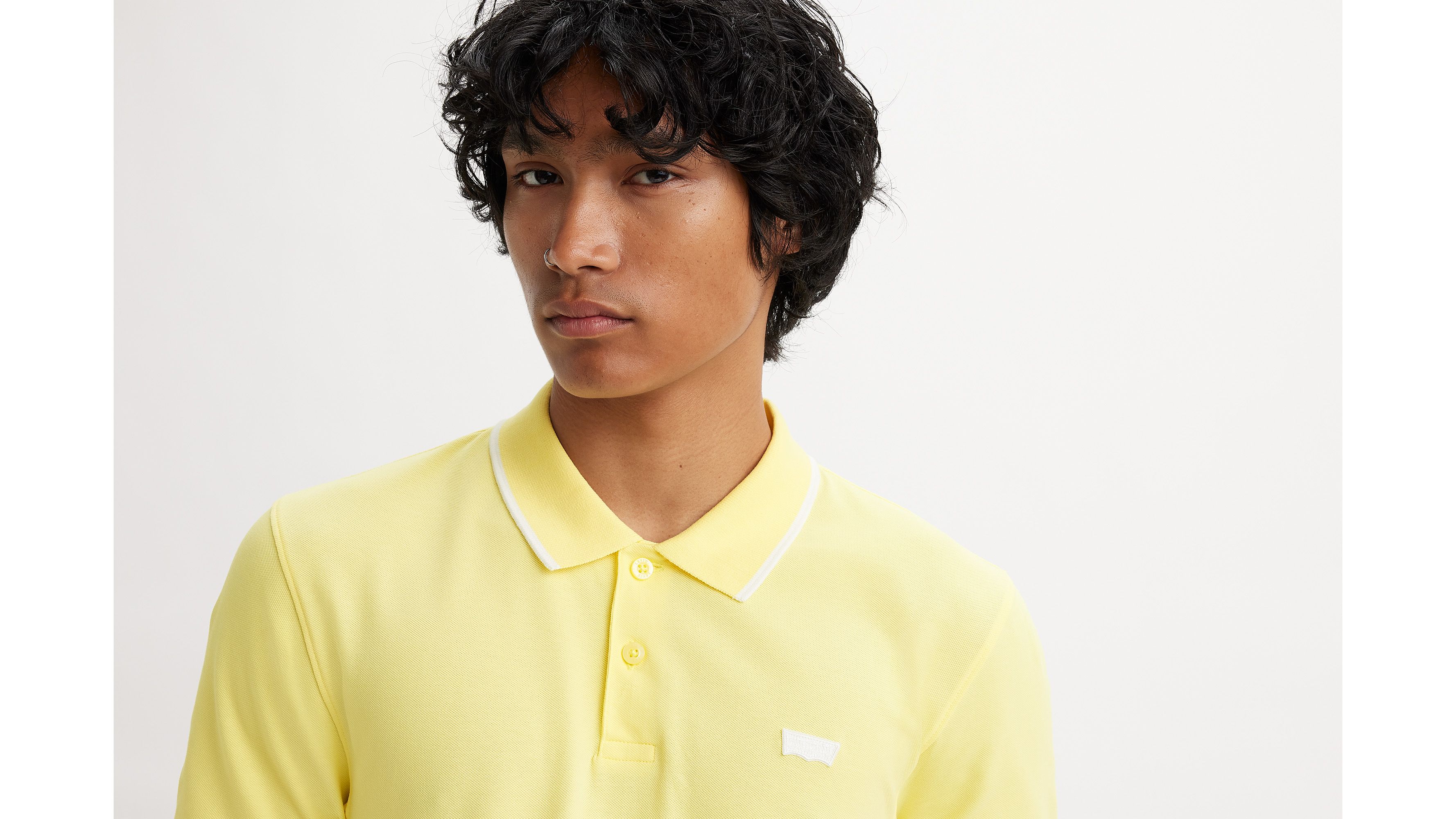 Yellow polo 2024 dress shirt