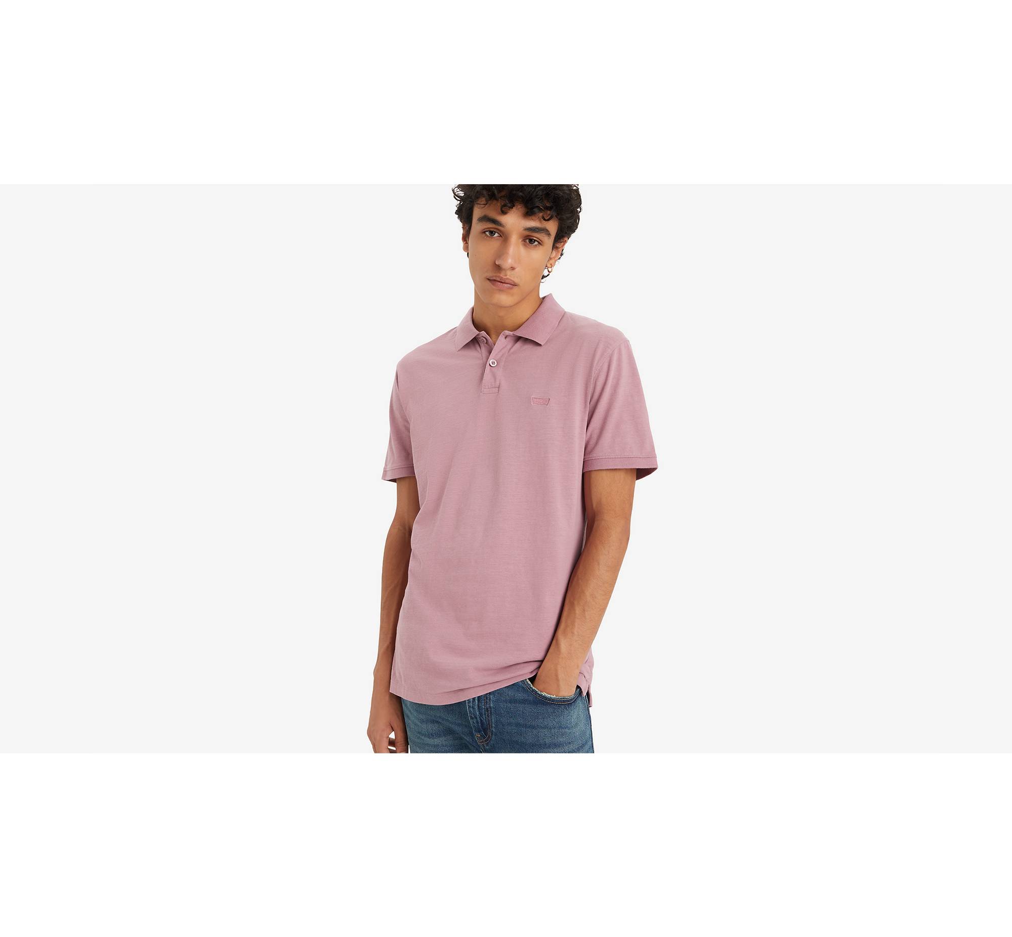 Polo shirt Slim Fit - Light pink marl - Men