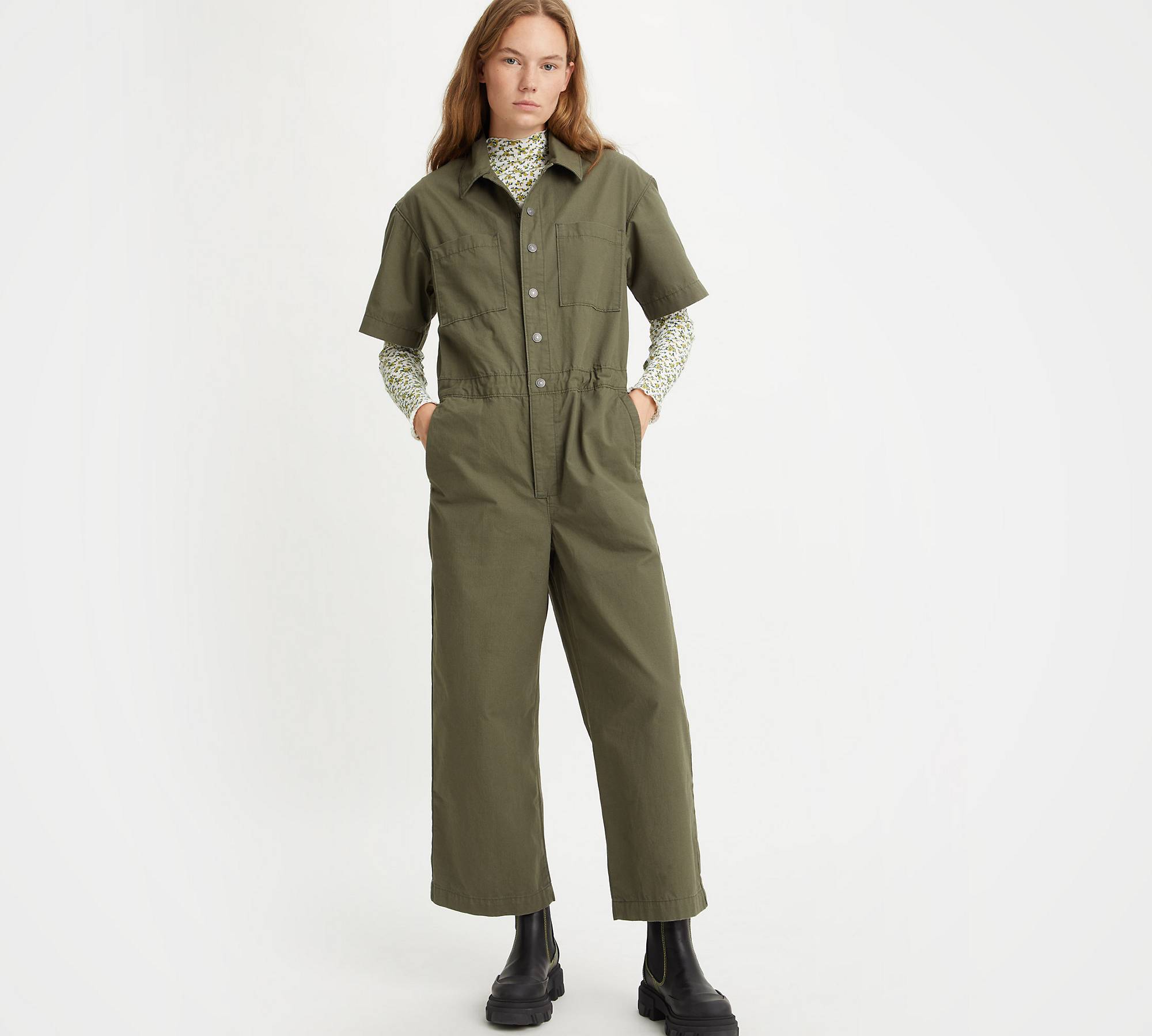 Short Sleeve Boilersuit - Green | Levi's® US