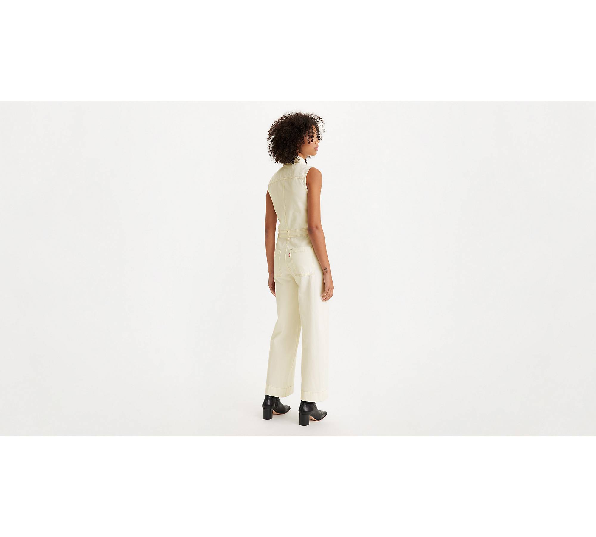 Sleeveless Jumpsuit - White