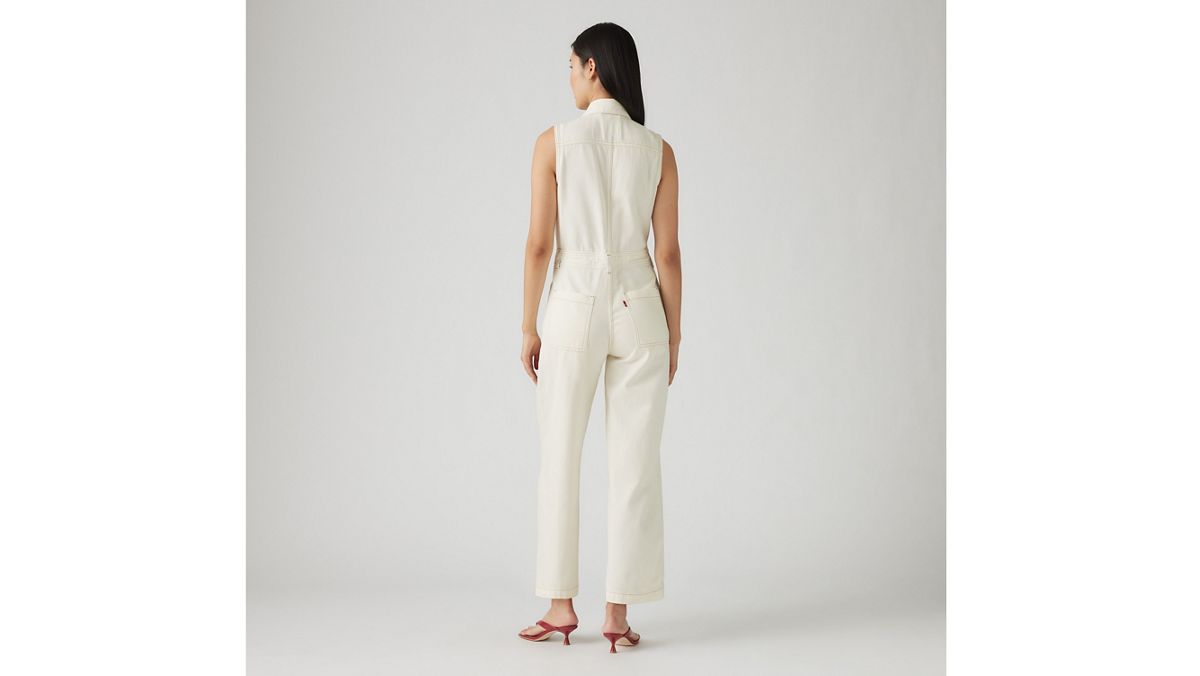 Lightweight Sleeveless Jumpsuit — Serenity Tomorrow - White