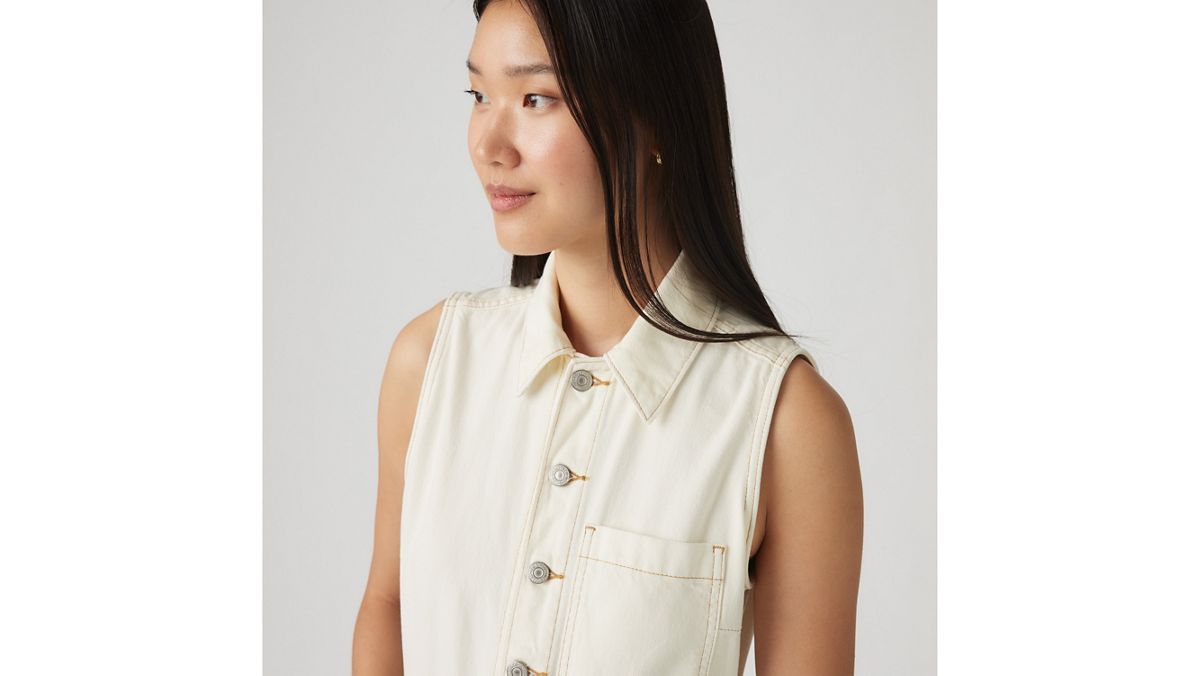 Lightweight Sleeveless Jumpsuit — Serenity Tomorrow - White
