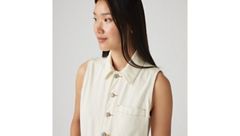 Lightweight Sleeveless Jumpsuit — Serenity Tomorrow - White 5