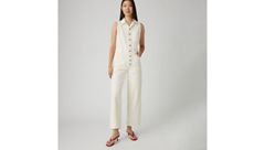 Lightweight Sleeveless Jumpsuit — Serenity Tomorrow - White 1