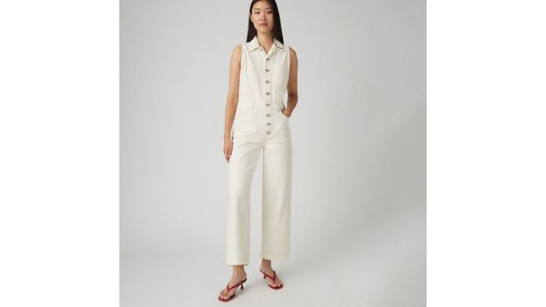 Lightweight Sleeveless Jumpsuit — Serenity Tomorrow - White