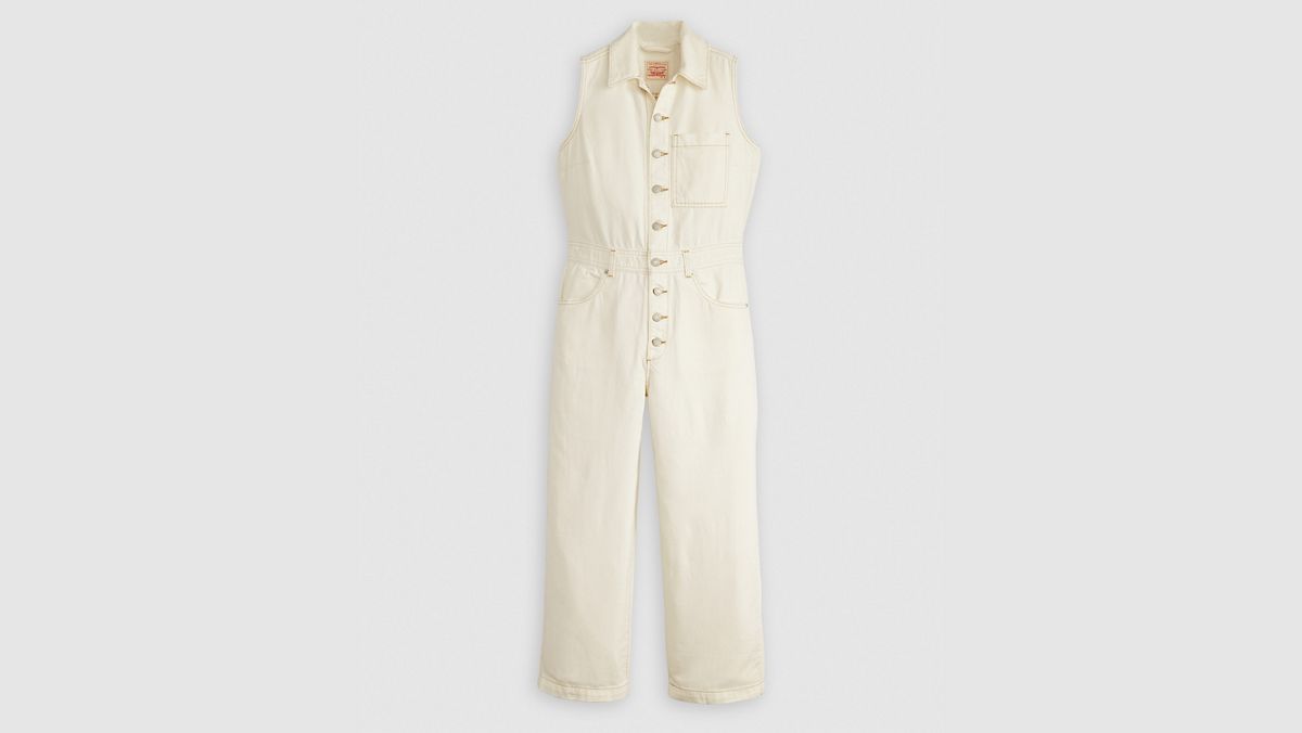 Lightweight Sleeveless Jumpsuit — Serenity Tomorrow - White