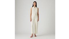 Lightweight Sleeveless Jumpsuit — Serenity Tomorrow - White 2