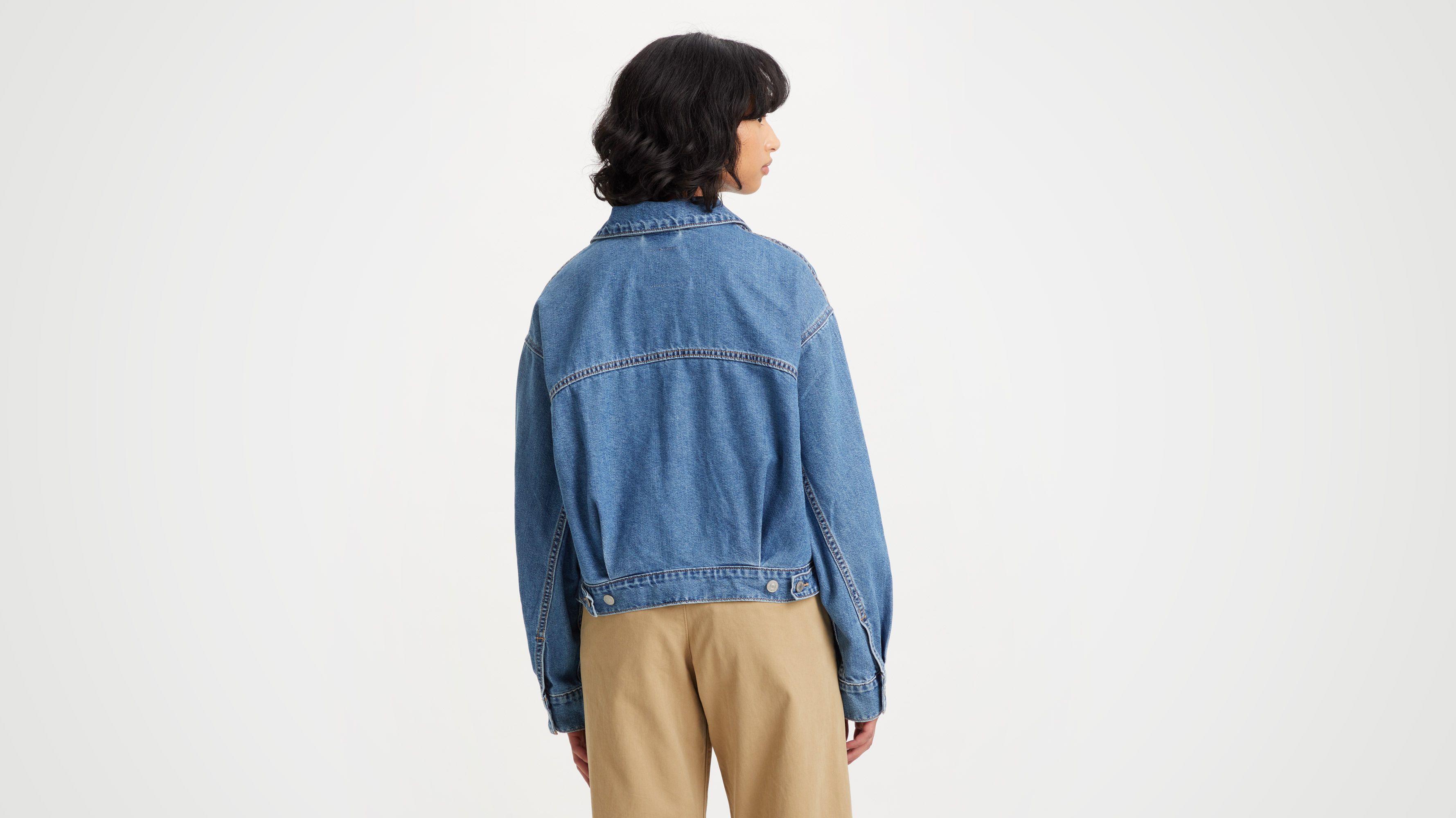 Utility Baby Baggy Trucker Jacket - Medium Wash