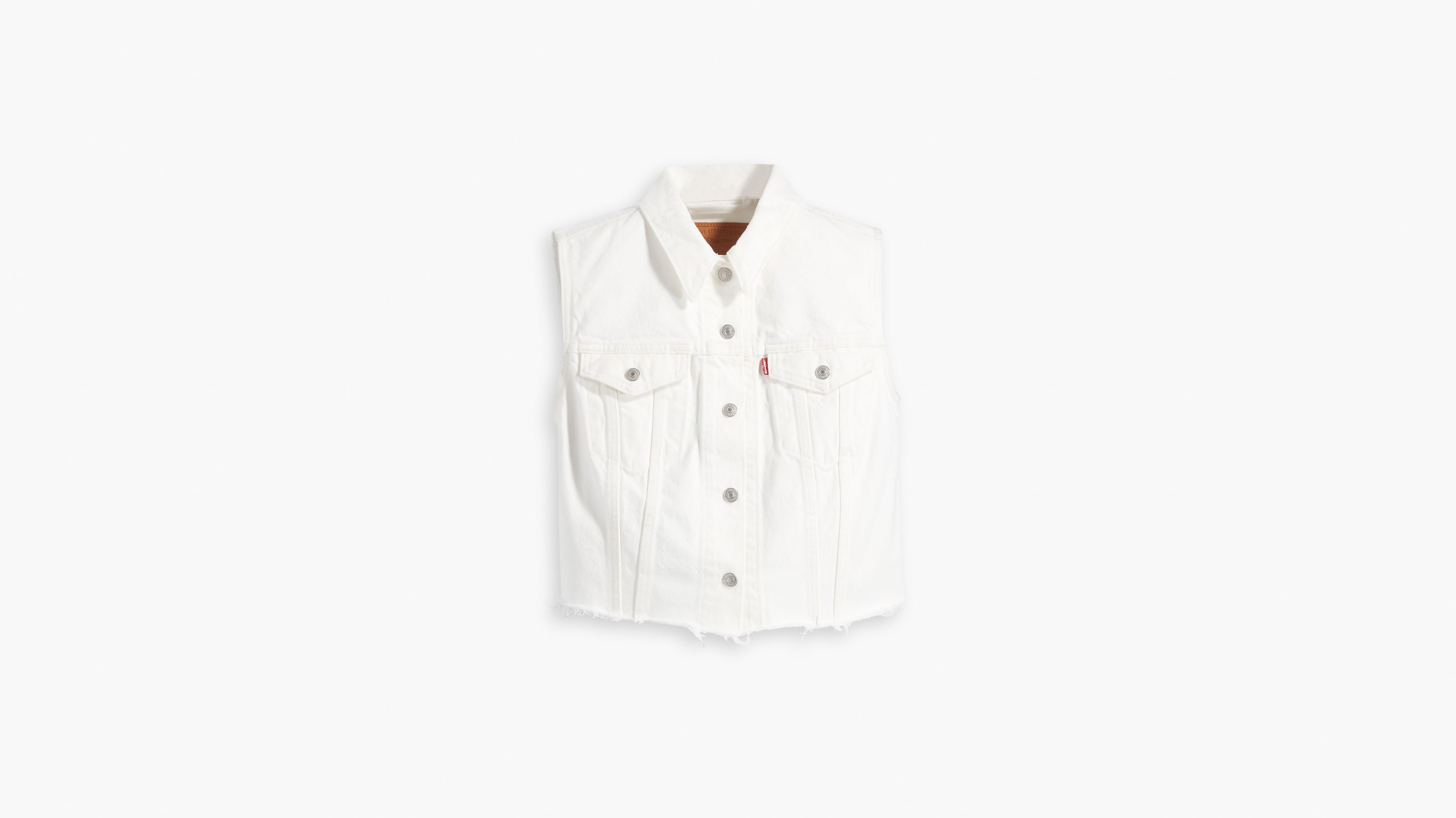 White levi hot sale vest