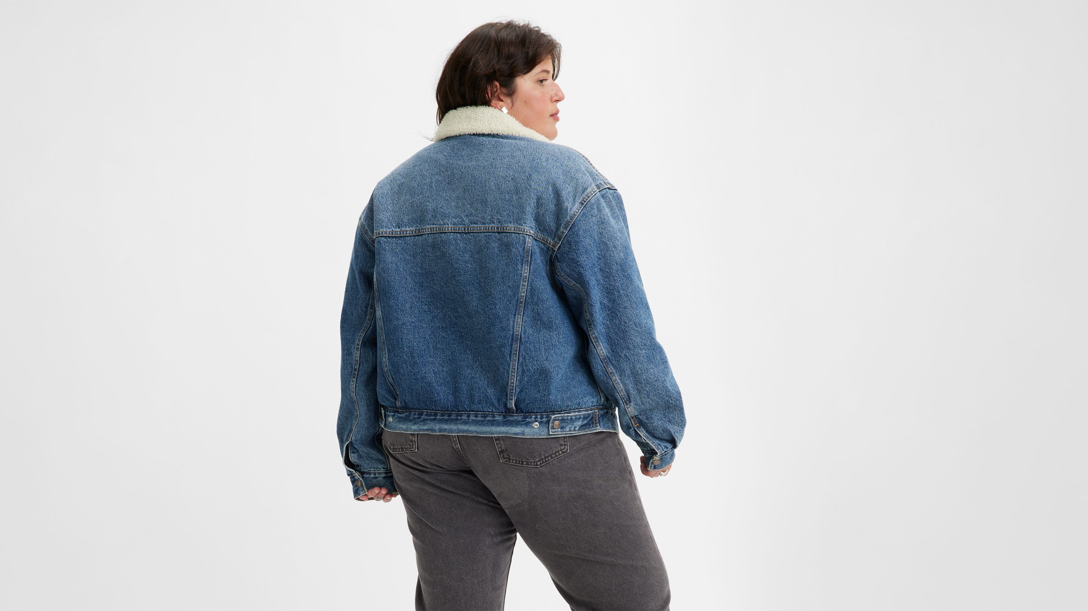 Shop levis plus size sherpa jacket Sale