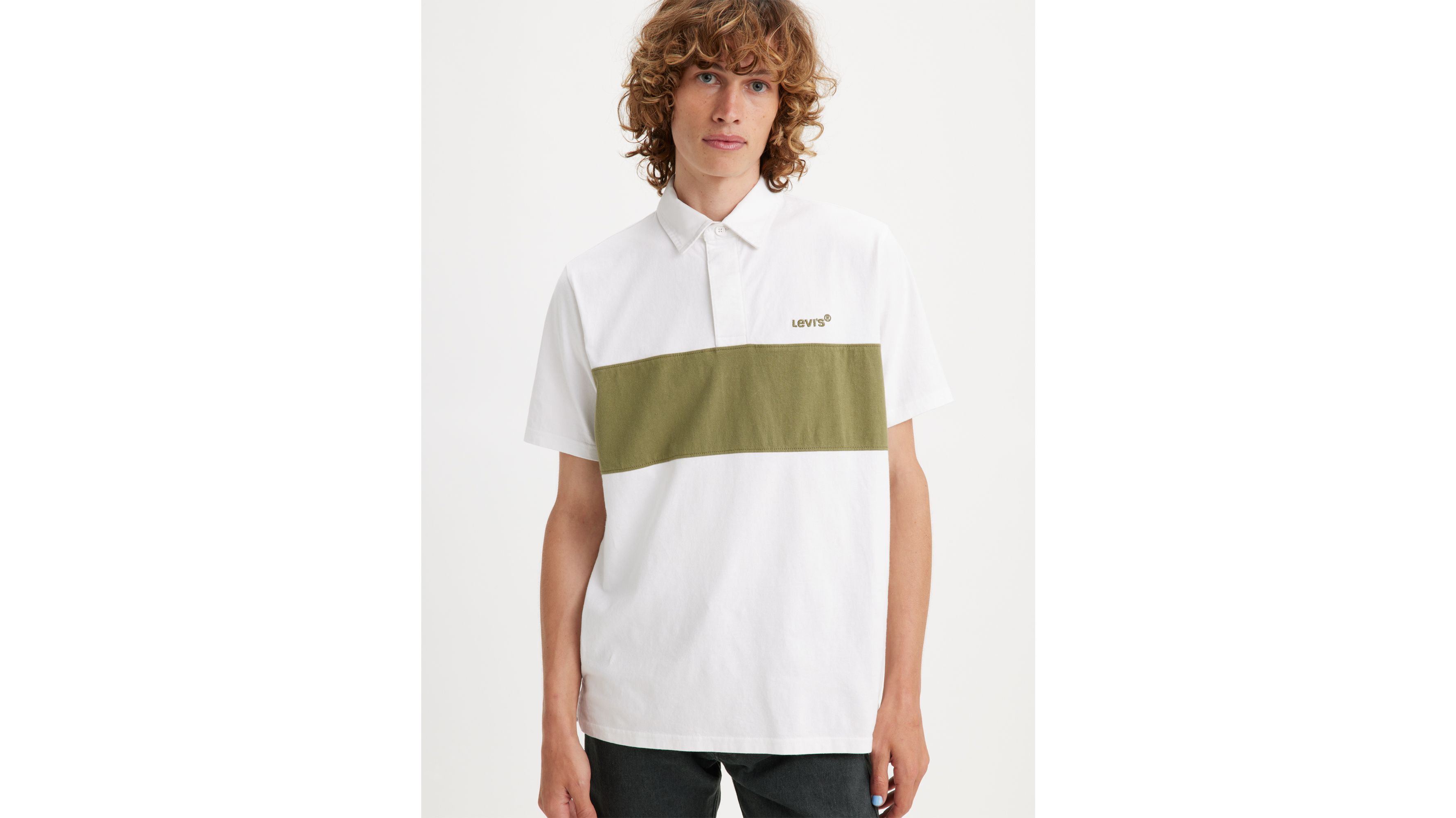 Short Sleeve Union Blocked Rugby Polo 1