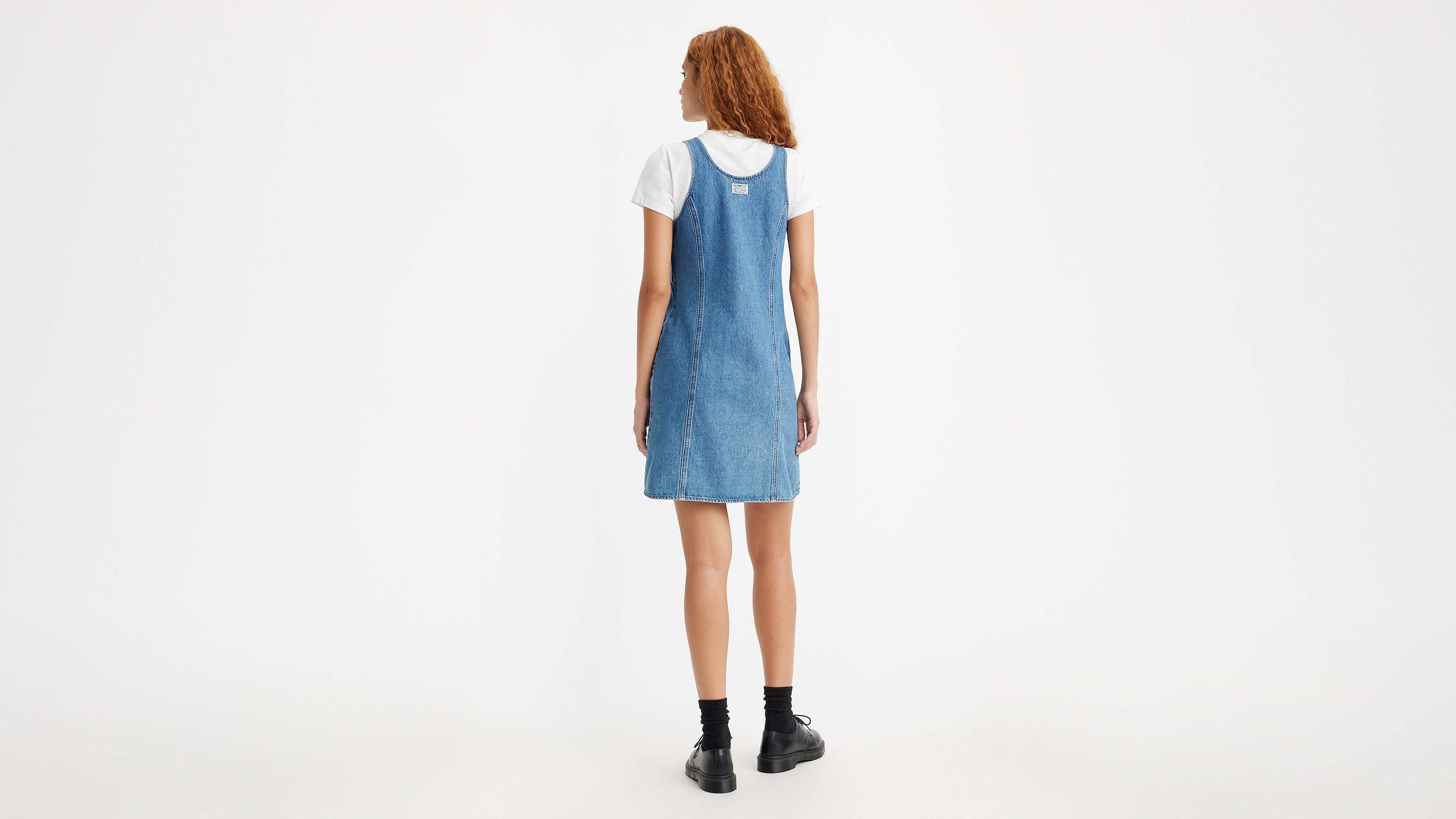 Ladies denim jumper dresses sale