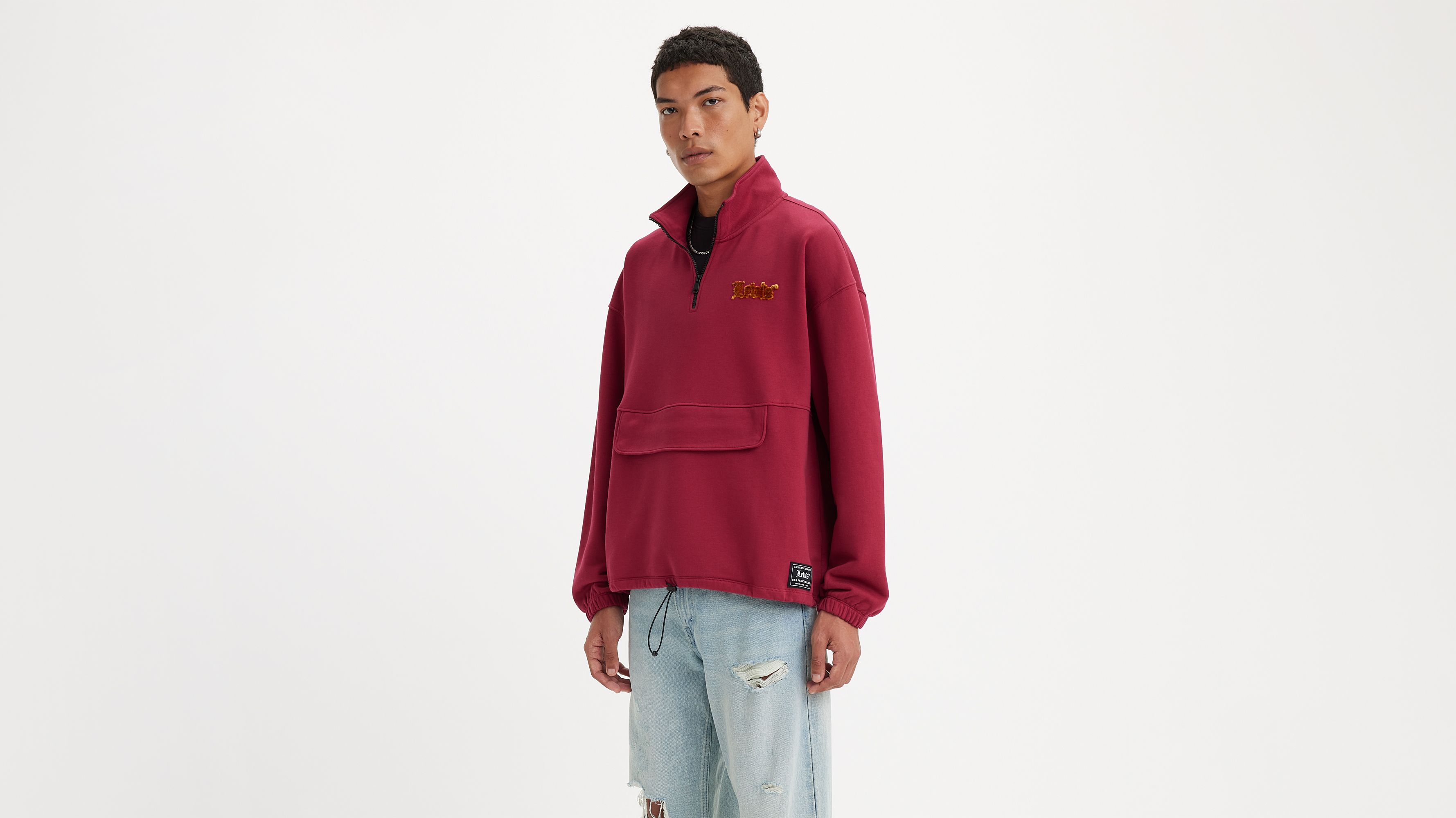 Sweat-shirt graphique Relaxed quart de zip 3