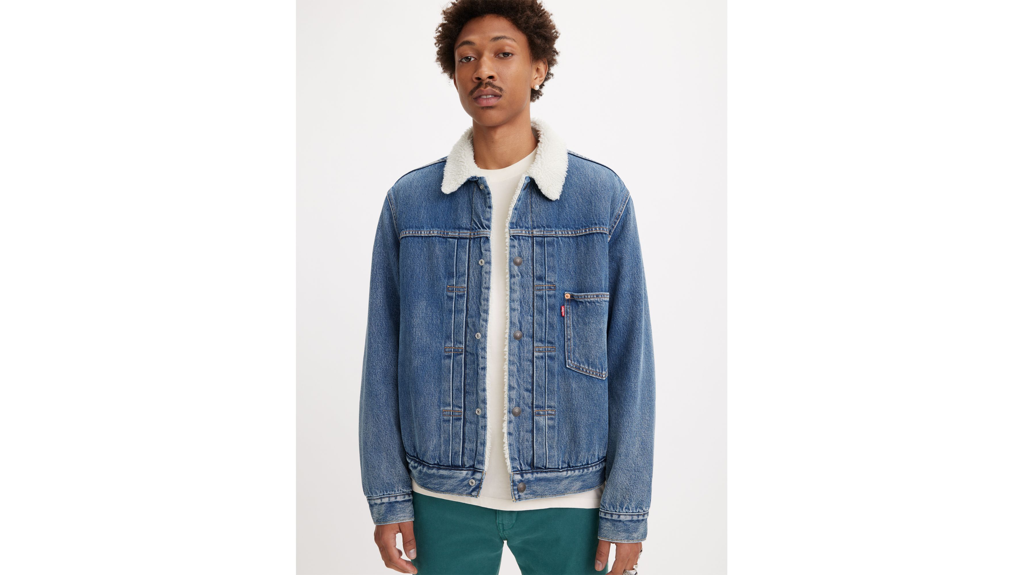 Levis mayze sherpa outlet trucker