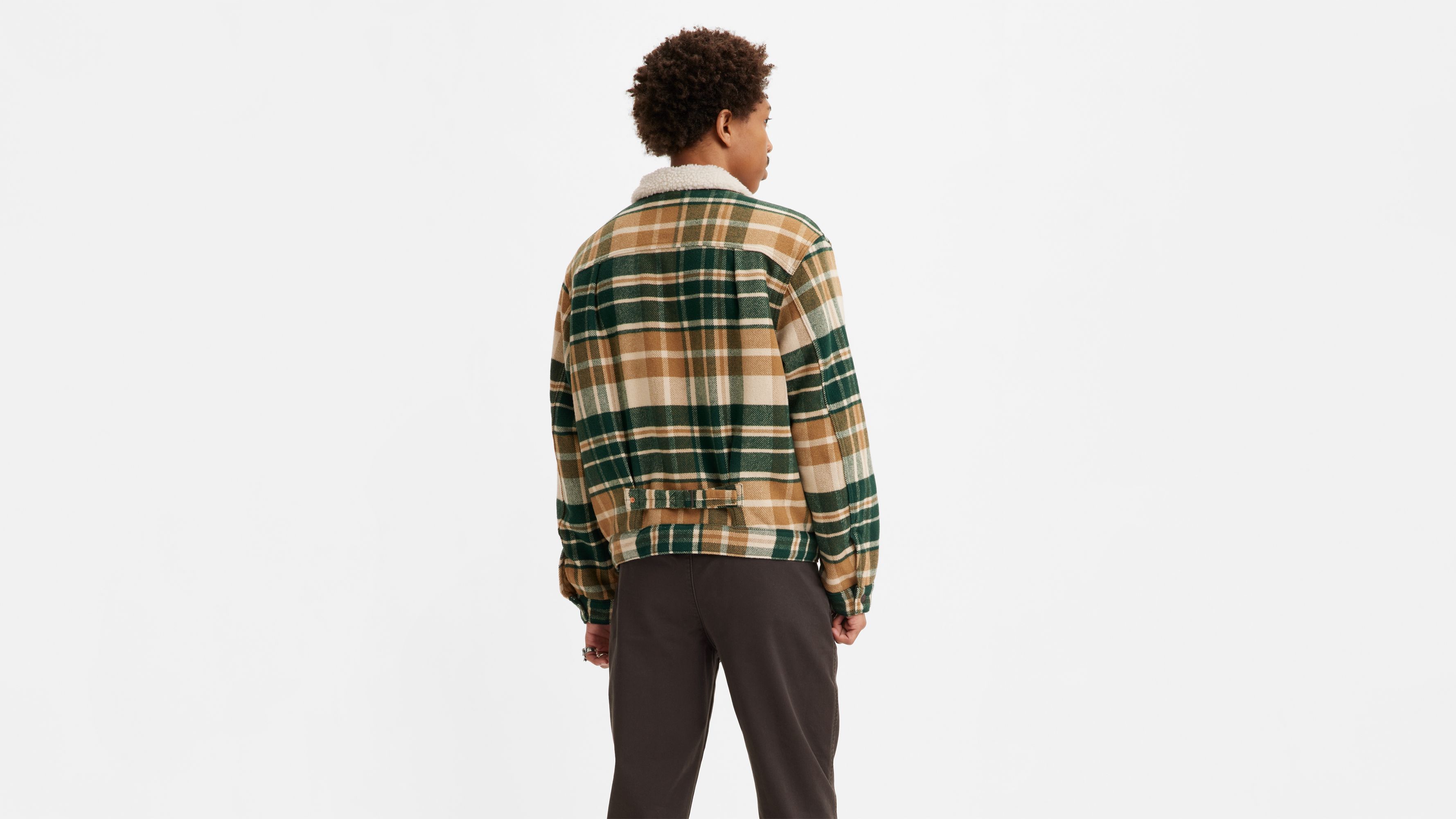 Plaid levi jacket best sale