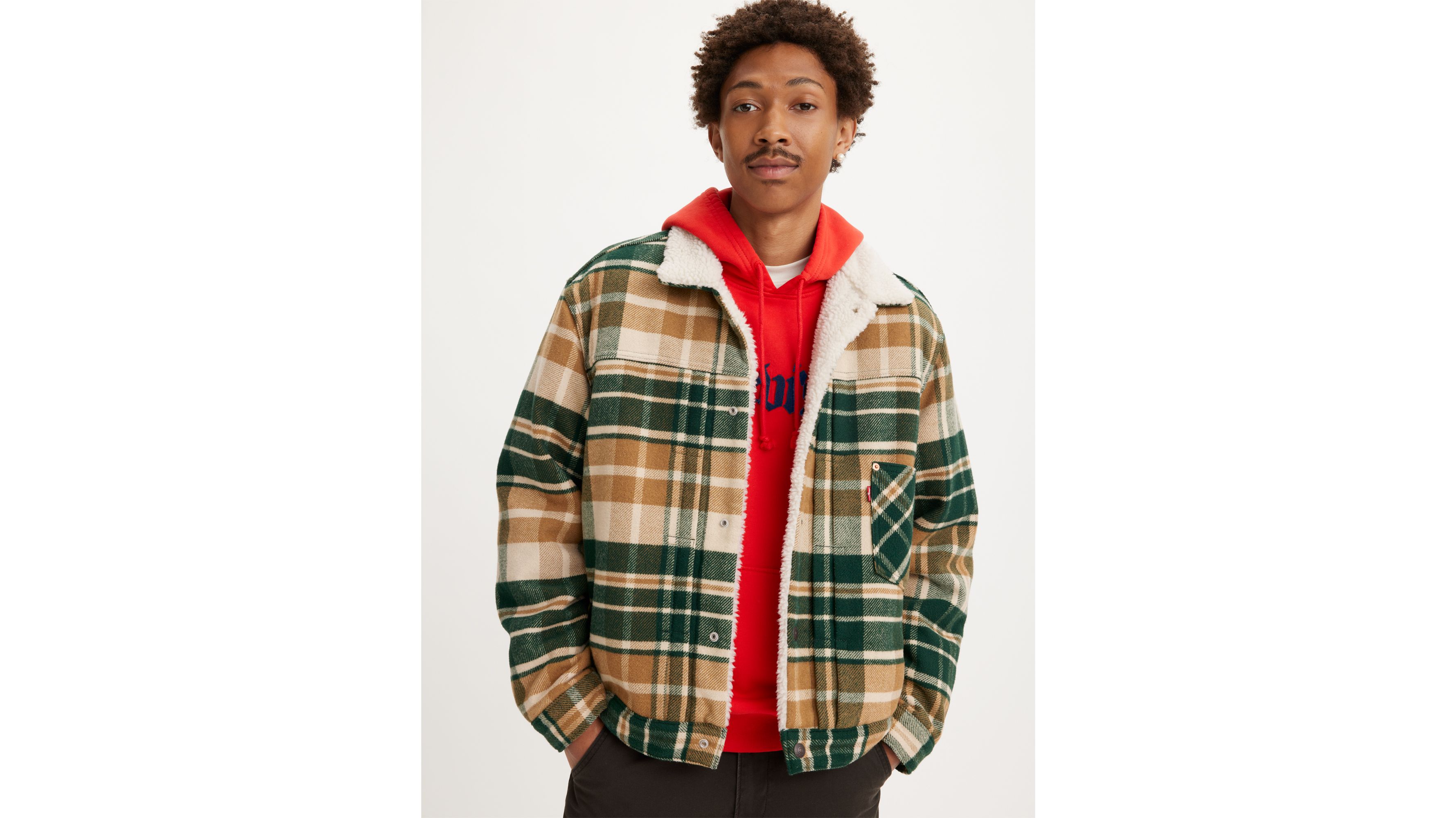 Type I Plaid Sherpa Trucker Jacket - Multi-color | Levi's® US