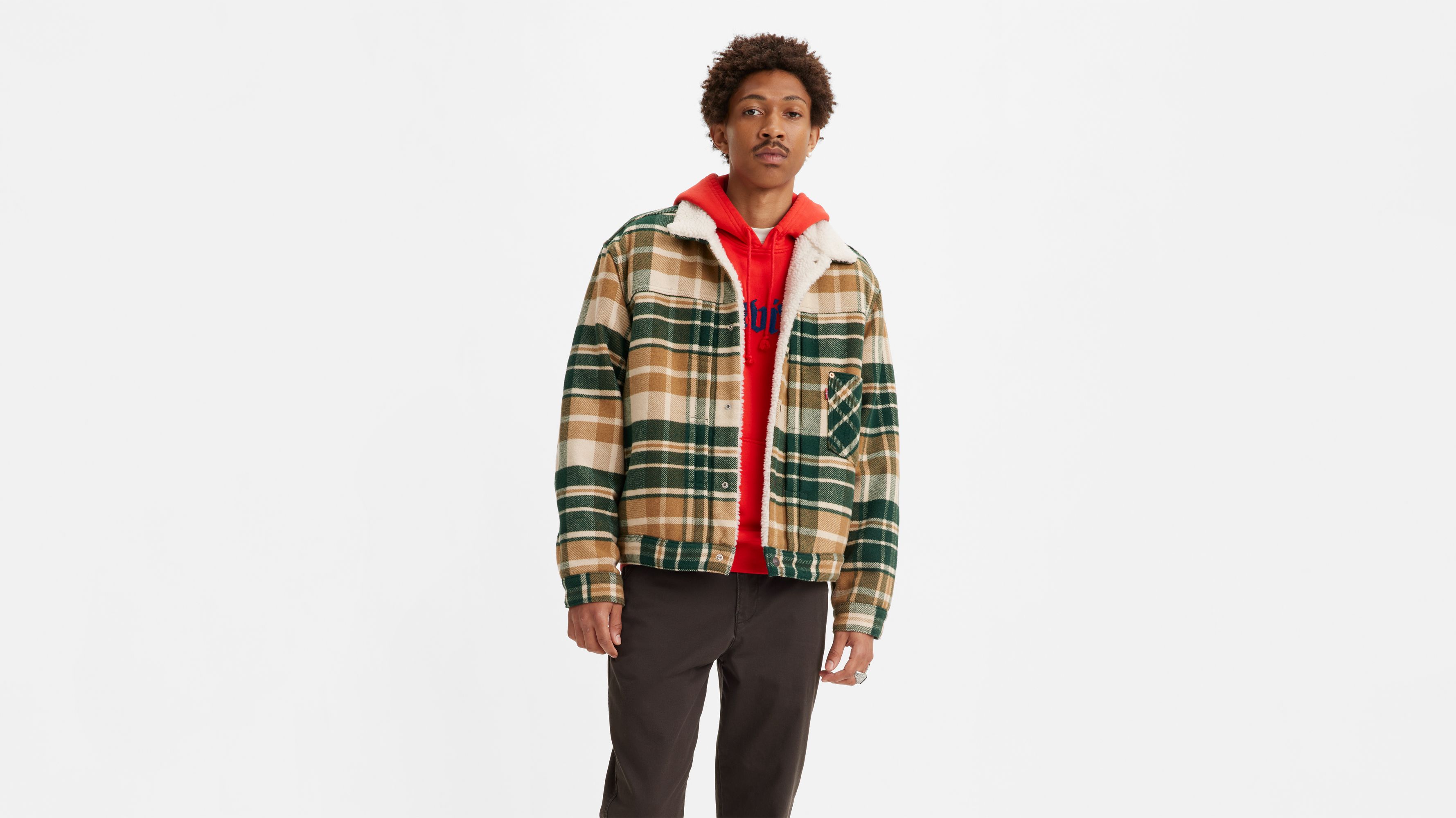 Type I Plaid Sherpa Trucker Jacket - Multi-color | Levi's® US