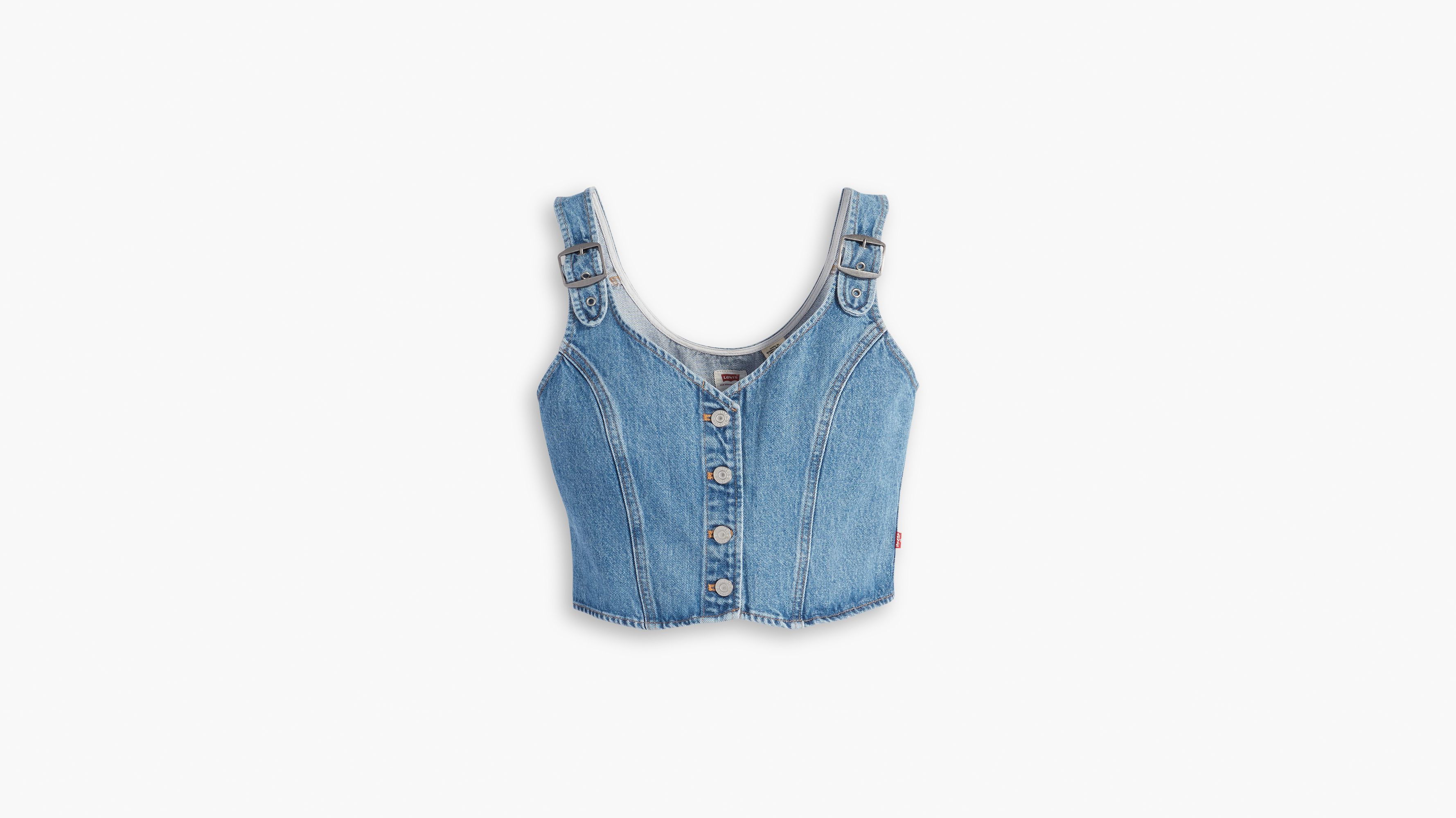 Levi's® JOLI CROP - Top - say less 3/blue denim 