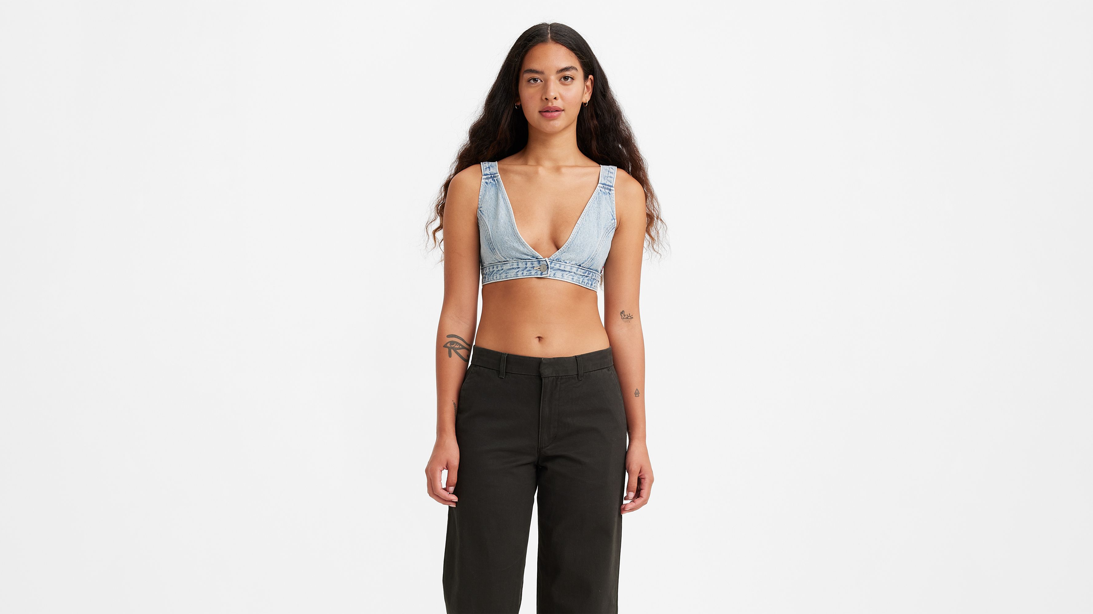 Joli Denim Crop Top 1