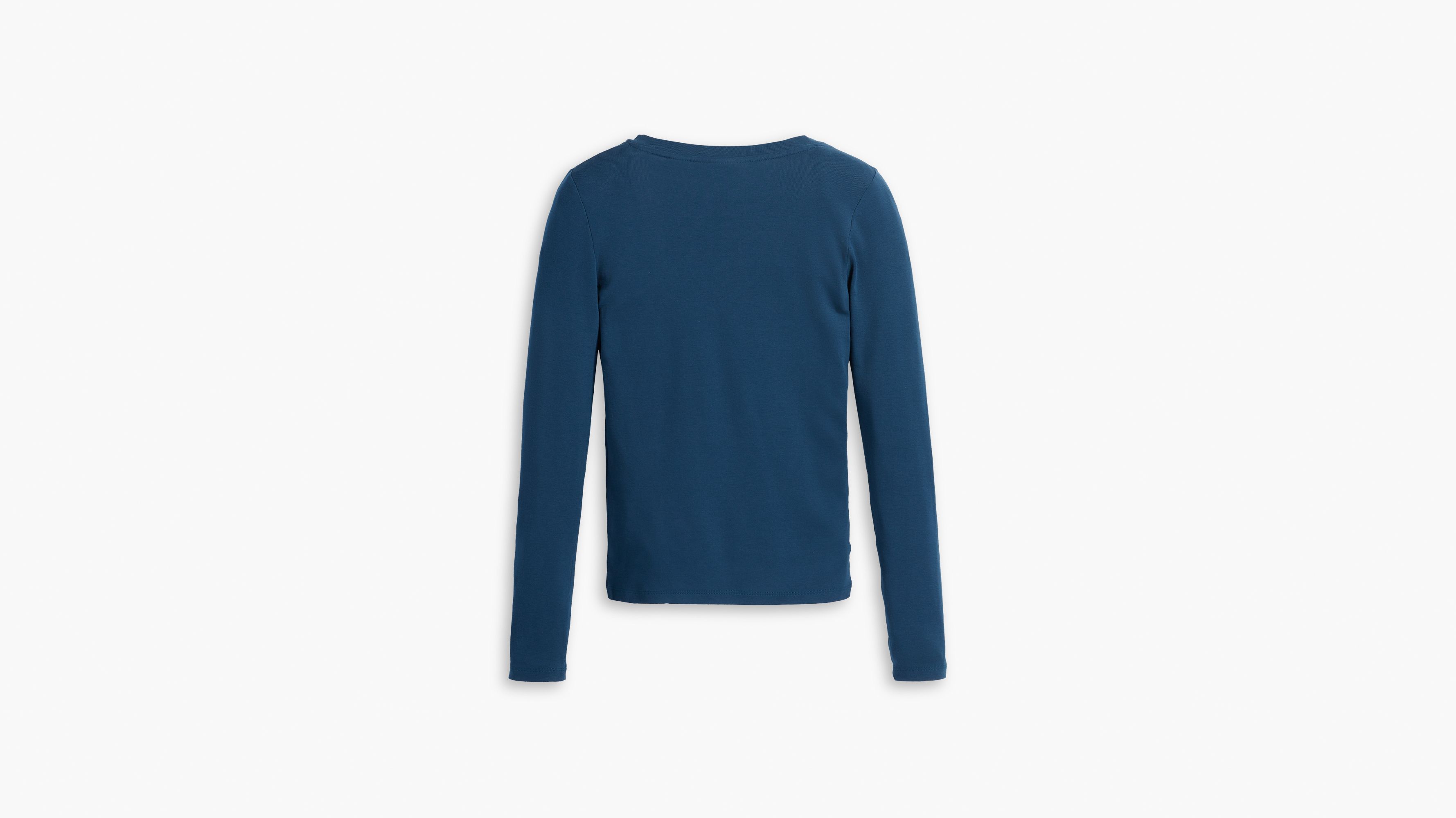 Long Sleeve V-Neck Baby Tee 6