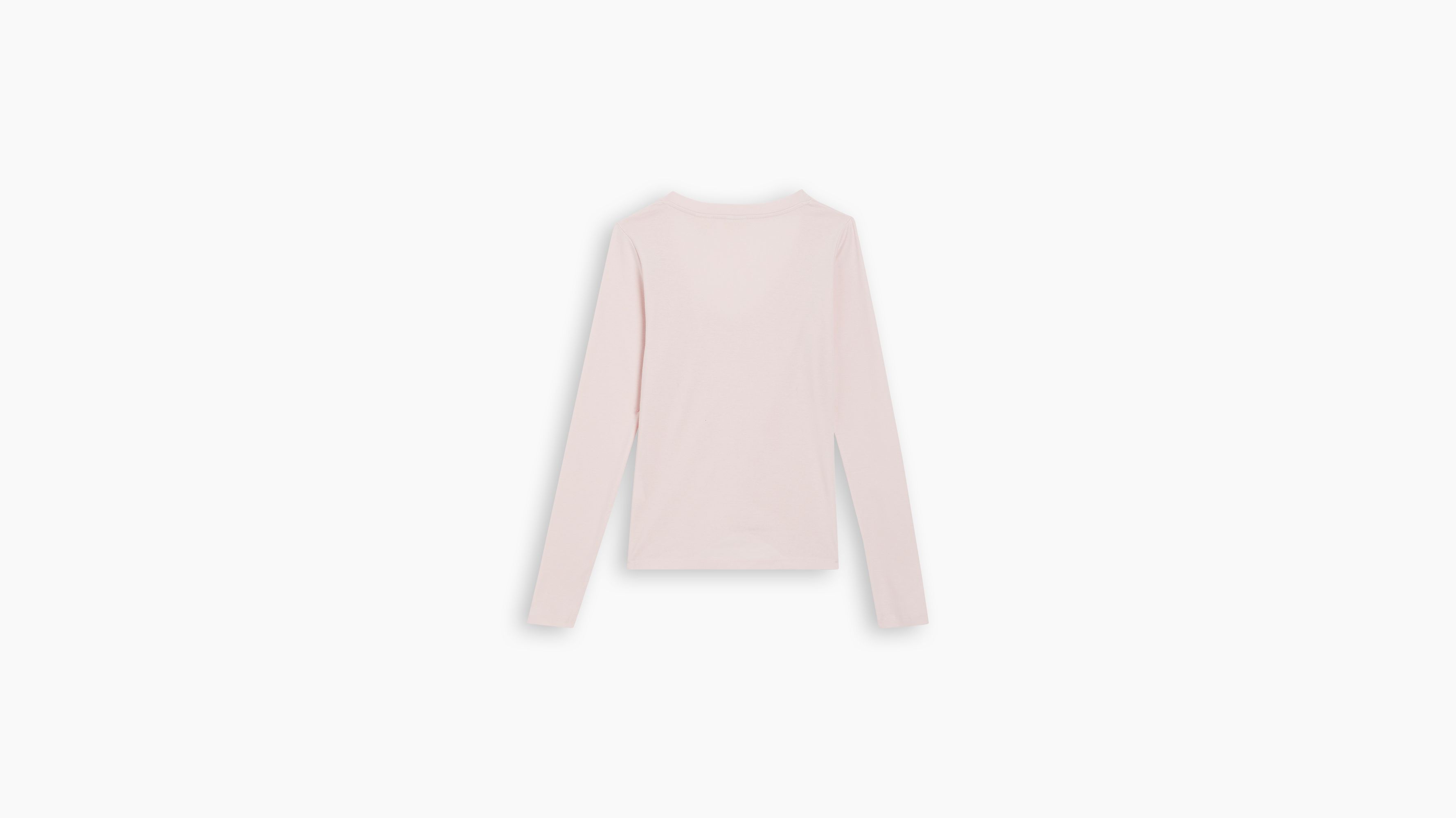 Baby Tee T-shirt met lange mouwen en V-hals 4