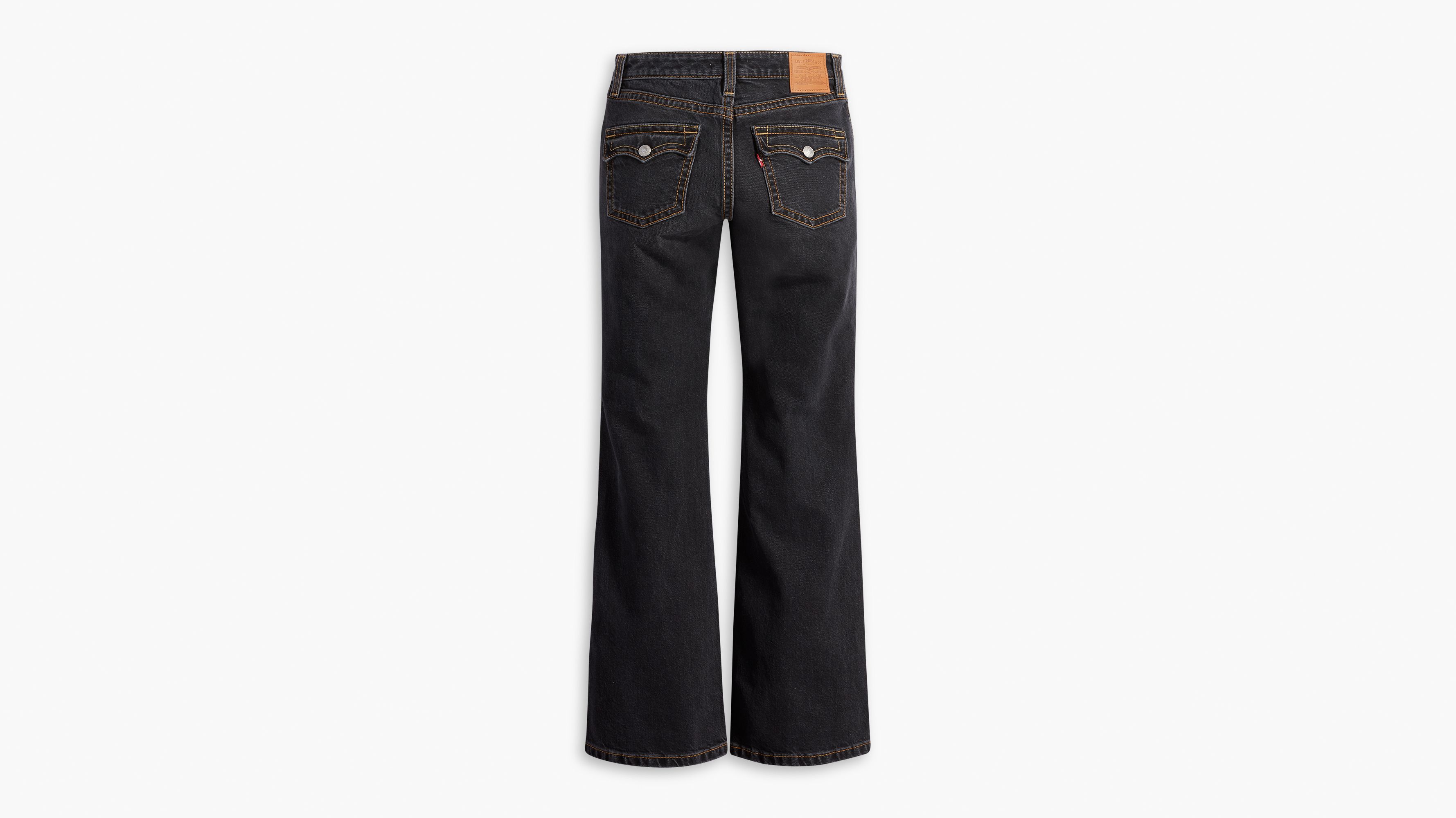 LC Lauren Conrad Bootcut Jeans Women's 4S Black Denim Low Rise 5-Pocket