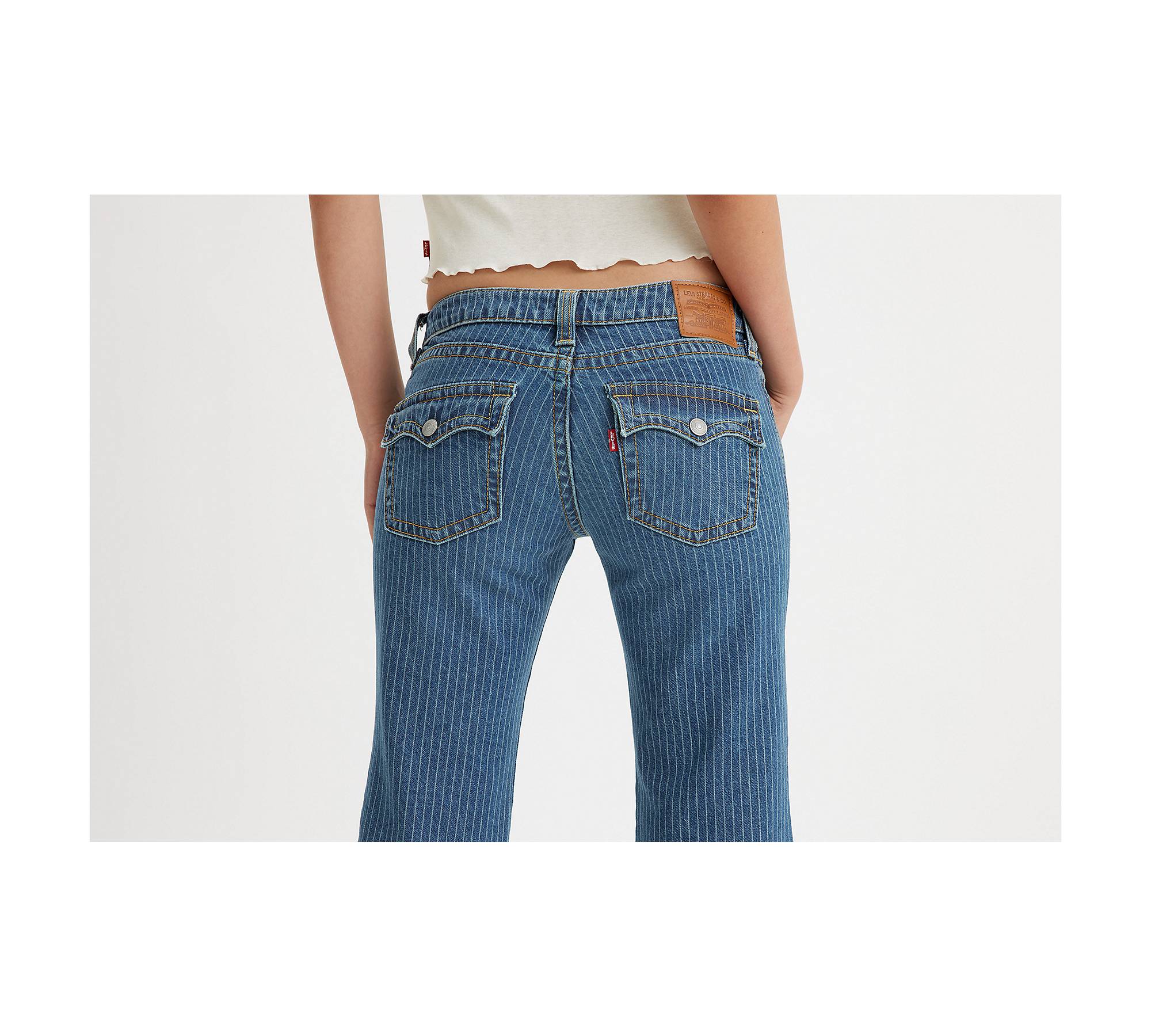 Noughties Bootcut Pinstripe Jeans - Wash | US
