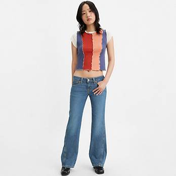 Noughties Bootcut Pinstripe Women's Jeans 1